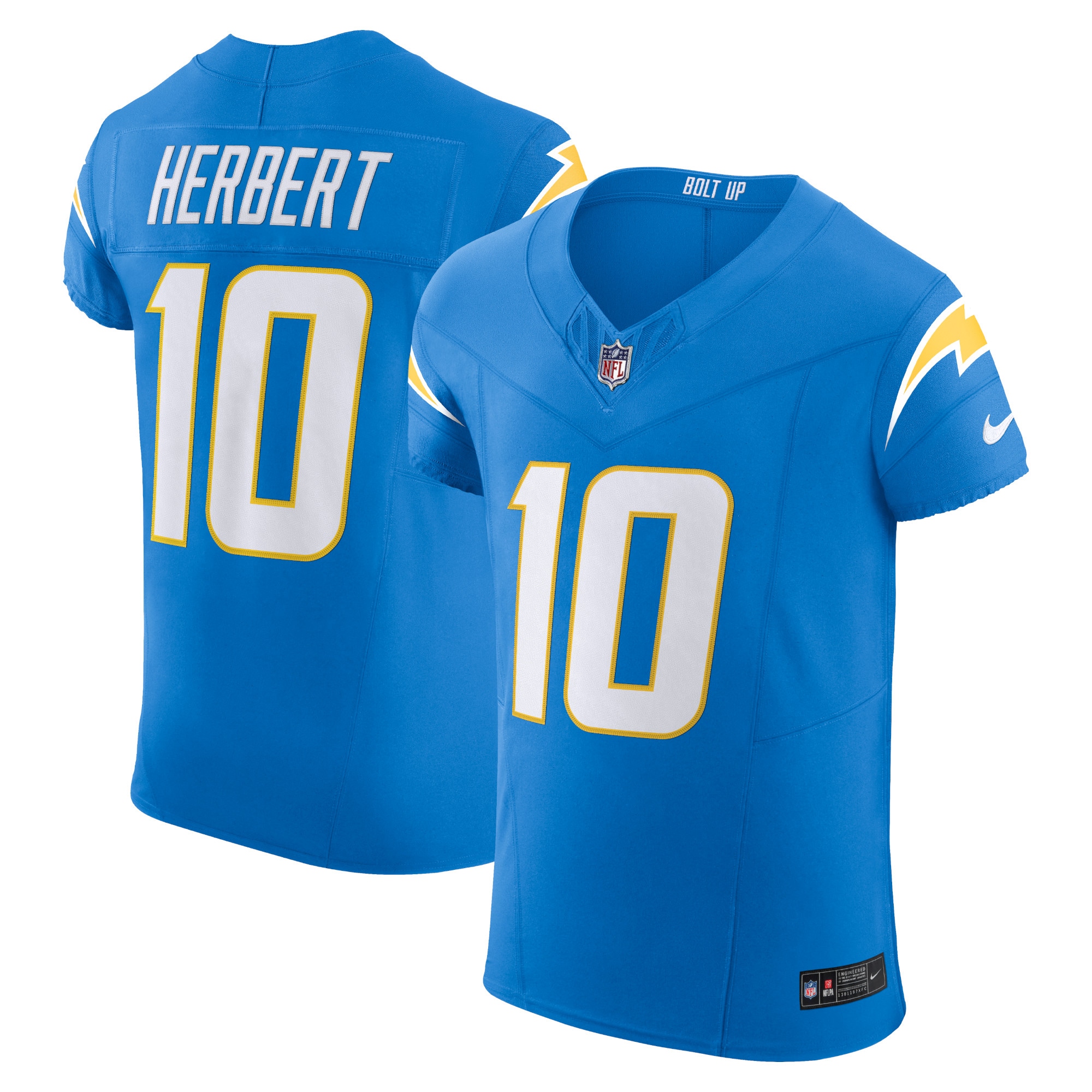 justin herbert los angeles chargers nike vapor f.u.s.e. elite jersey powder blue 1402 t92h8.jpg