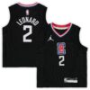 kawhi leonard la clippers jordan brand preschool 202021 fast break replica jersey statement edition black 3292 1q05f.jpg