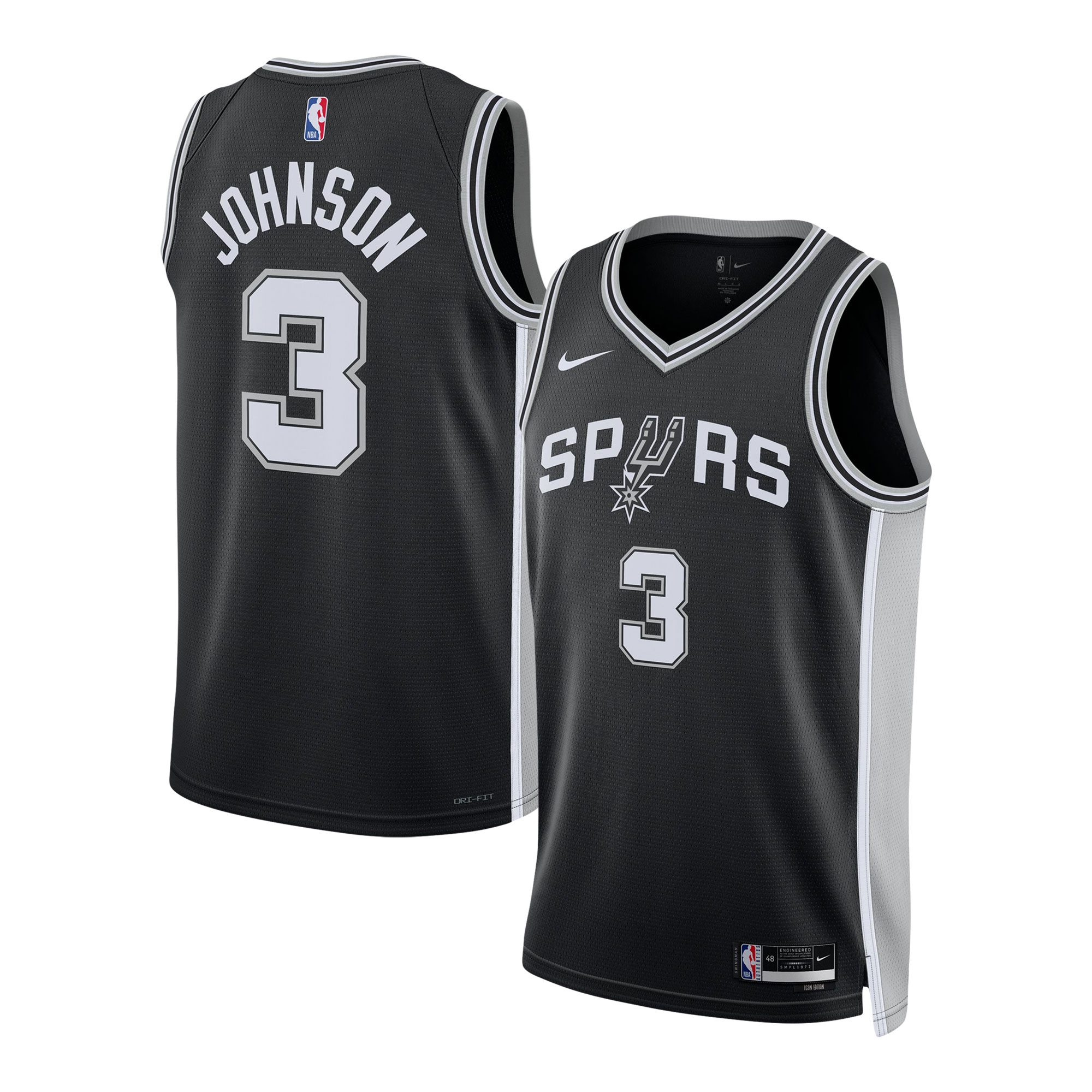 keldon johnson san antonio spurs nike unisex swingman jersey icon edition black 8356 haxrf.jpg