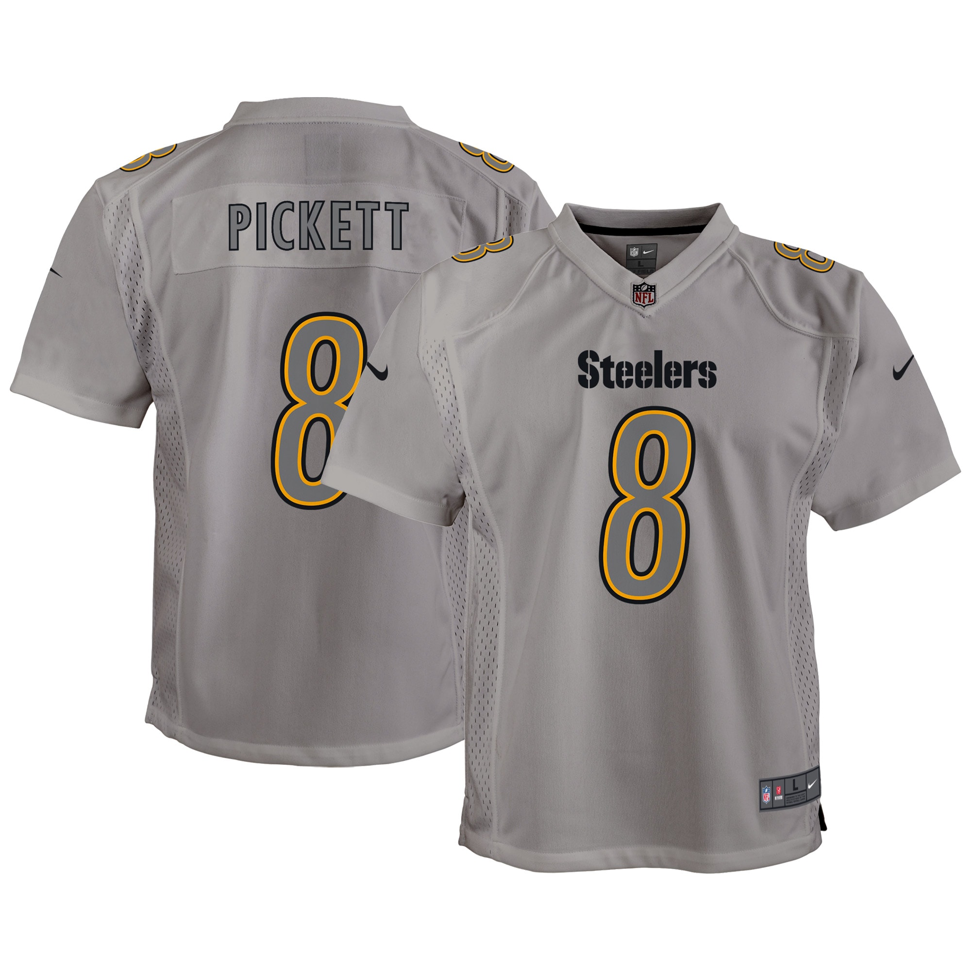 kenny pickett pittsburgh steelers nike youth atmosphere game jersey gray 6087 m0ucr.jpg