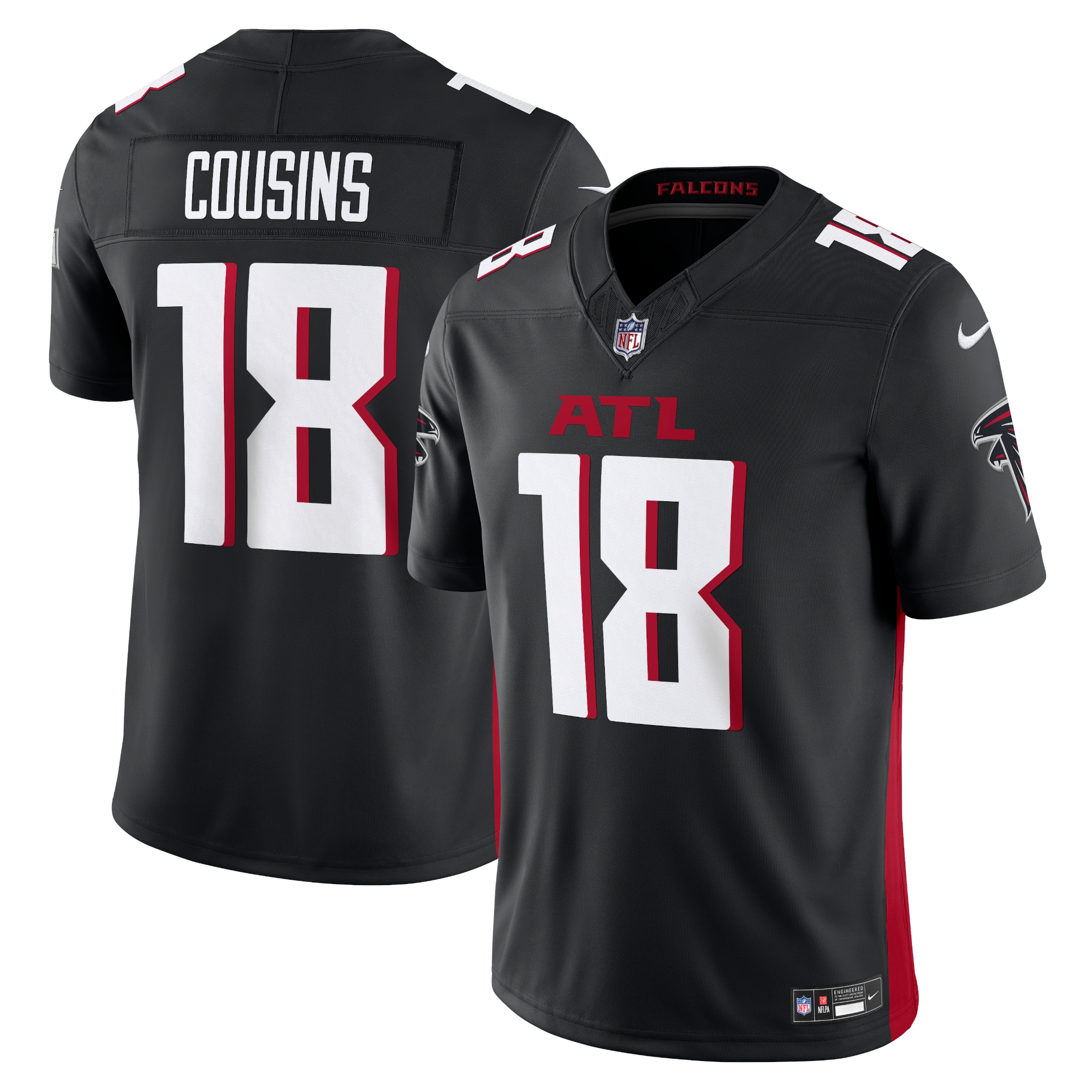 kirk cousins atlanta falcons nike vapor f.u.s.e. limited jersey black 6352 itmfp.jpg