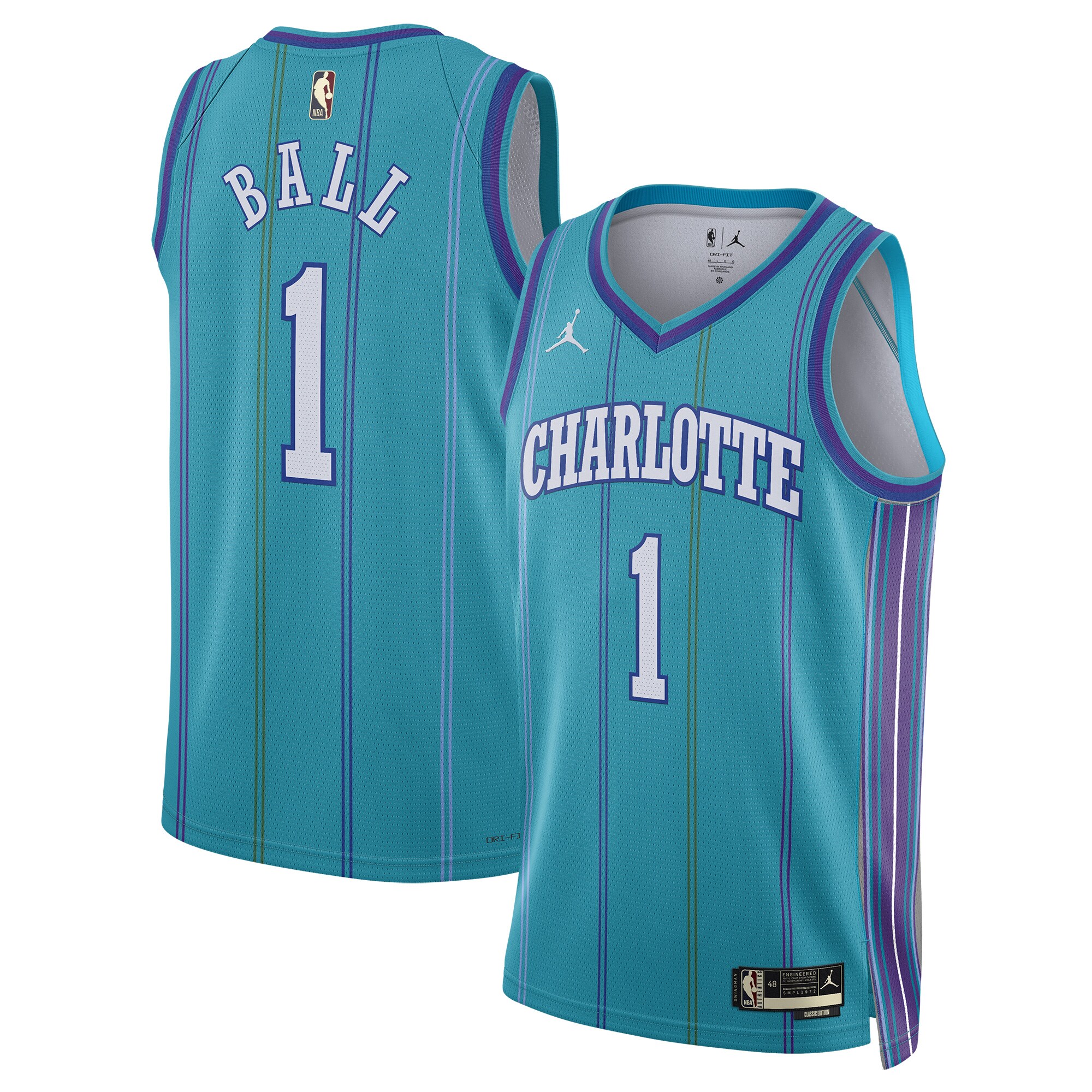 lamelo ball charlotte hornets jordan brand unisex 202324 swingman replica jersey classic edition teal 5711 95hds.jpg