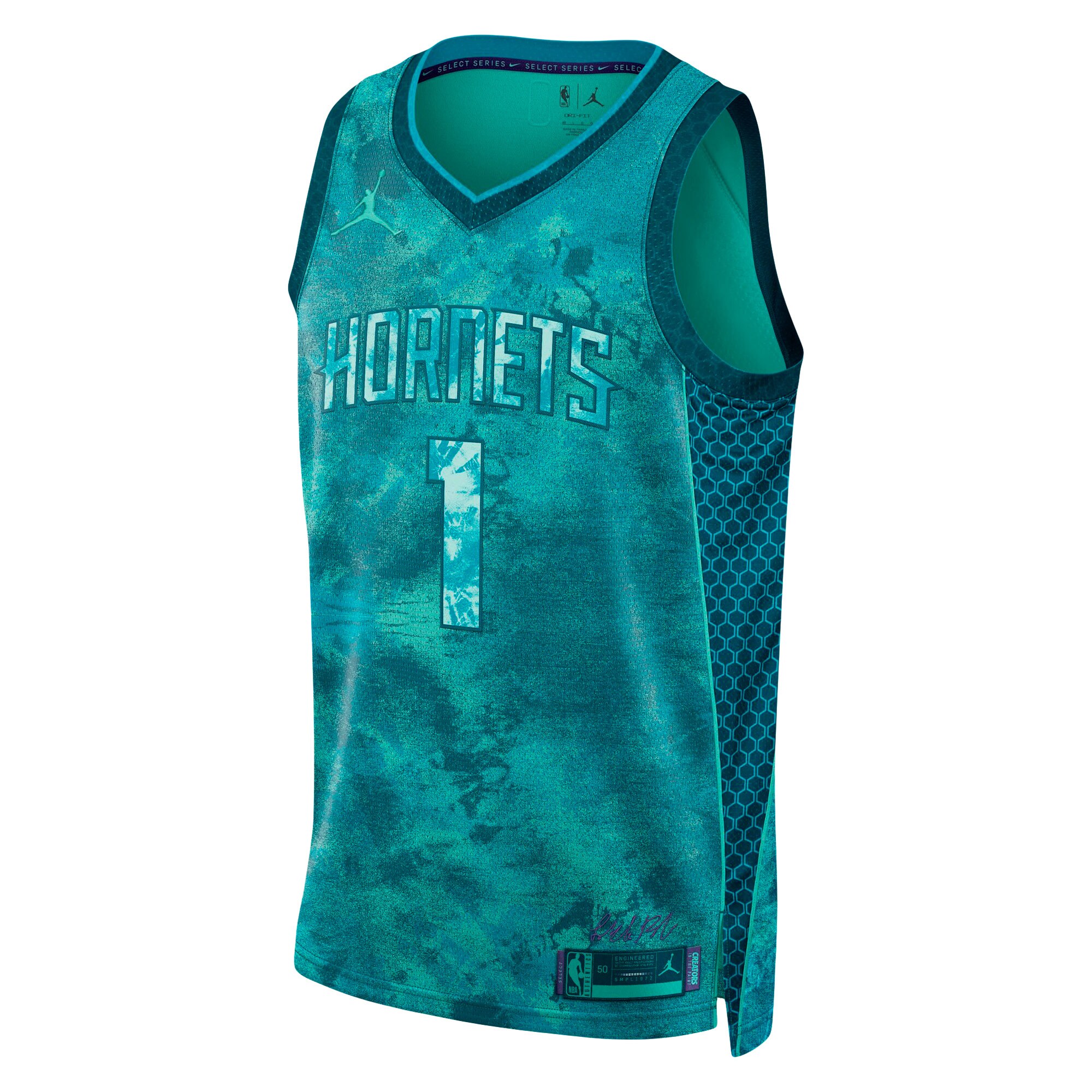lamelo ball charlotte hornets jordan brand unisex select series swingman jersey teal 5011 w64zb.jpg