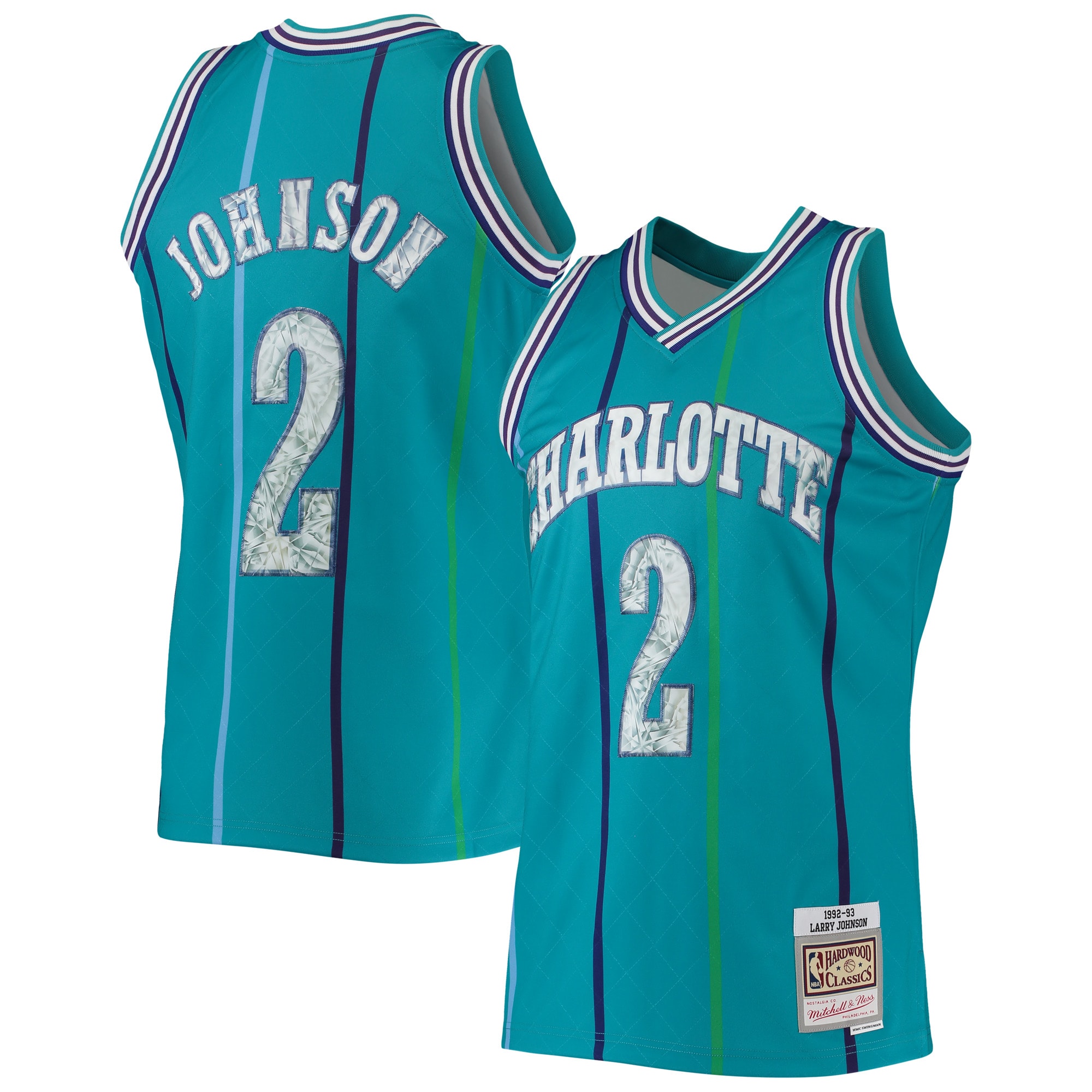 larry johnson charlotte hornets mitchell 26amp ness 199697 hardwood classics nba 75th anniversary diamond swingman jersey teal 1577 qglxk.jpg