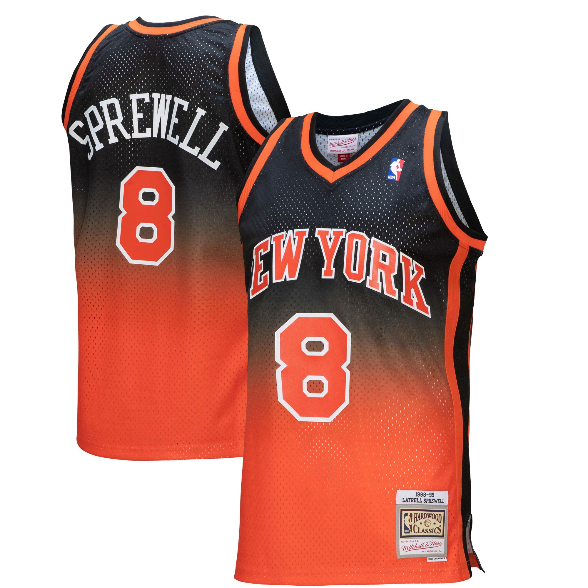 latrell sprewell new york knicks mitchell 26amp ness 199899 hardwood classics fadeaway swingman player jersey orangeblack 9625 fy9yr.jpg