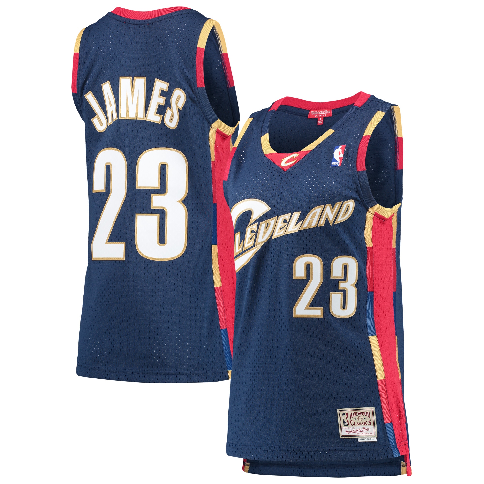 lebron james cleveland cavaliers mitchell 26amp ness womens hardwood classics swingman jersey navy 2389 h0yoe.jpg