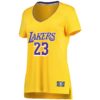 lebron james los angeles lakers fanatics womens fast break replica jersey icon edition gold 6786 jbnyo.jpg