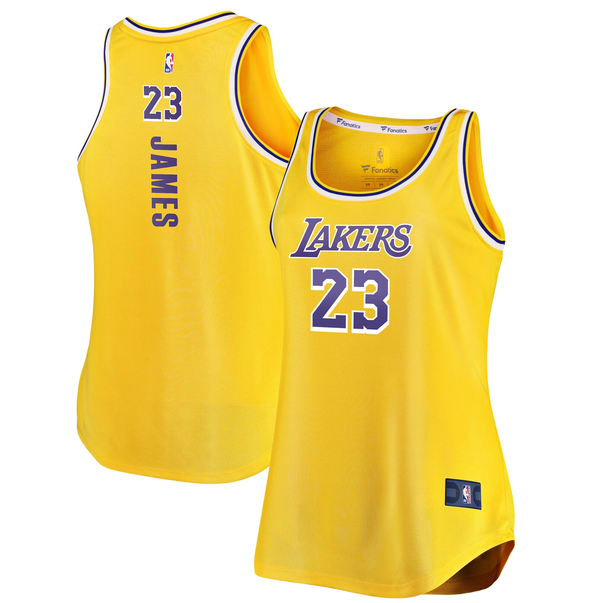 lebron james los angeles lakers fanatics womens fast break tank jersey gold 2322 2dig1.jpg