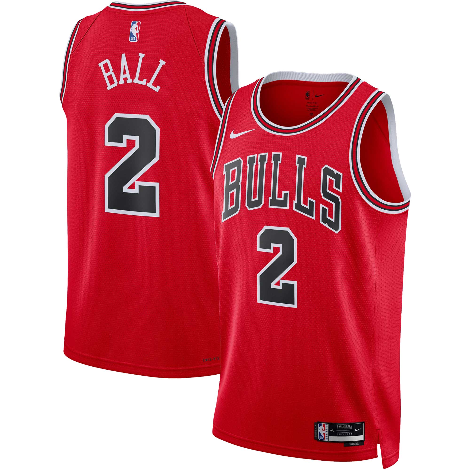lonzo ball chicago bulls nike unisex swingman jersey icon edition red 4654 clecx.jpg