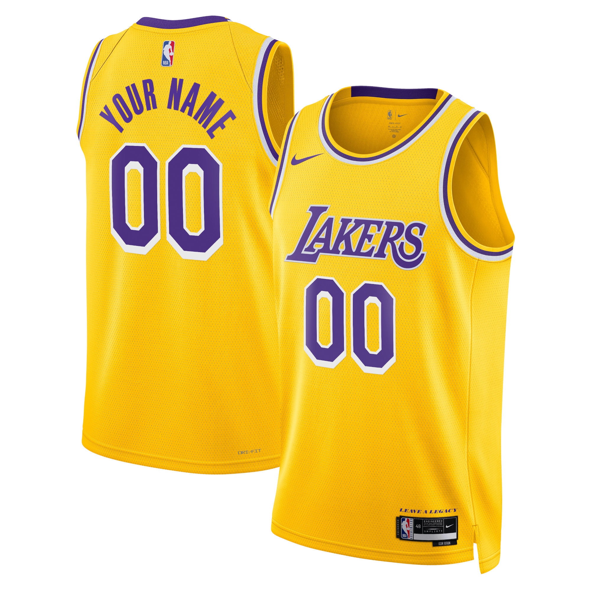 los angeles lakers nike unisex swingman custom jersey gold icon edition 1394 w8nof.jpg
