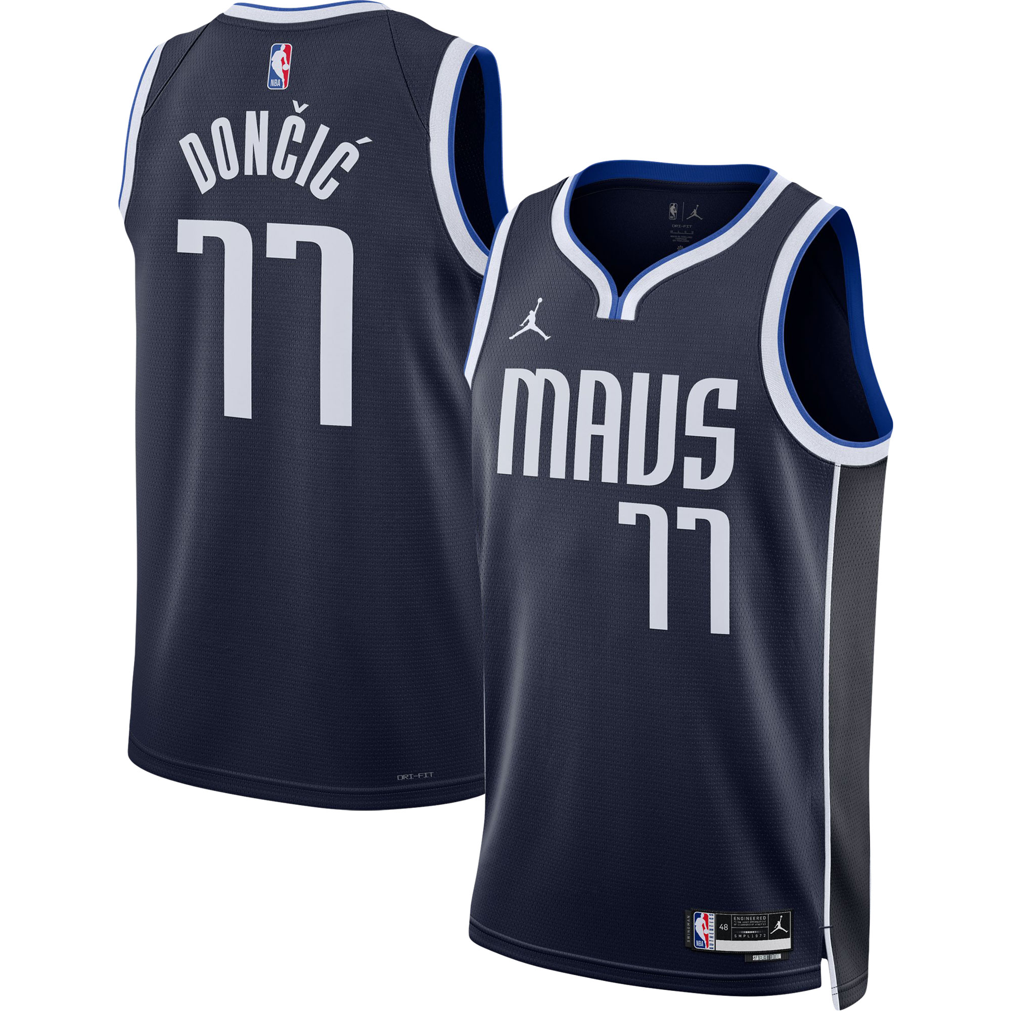 luka donC48DiC487 dallas mavericks jordan brand unisex swingman jersey statement edition navy 5085 jygcm.jpg