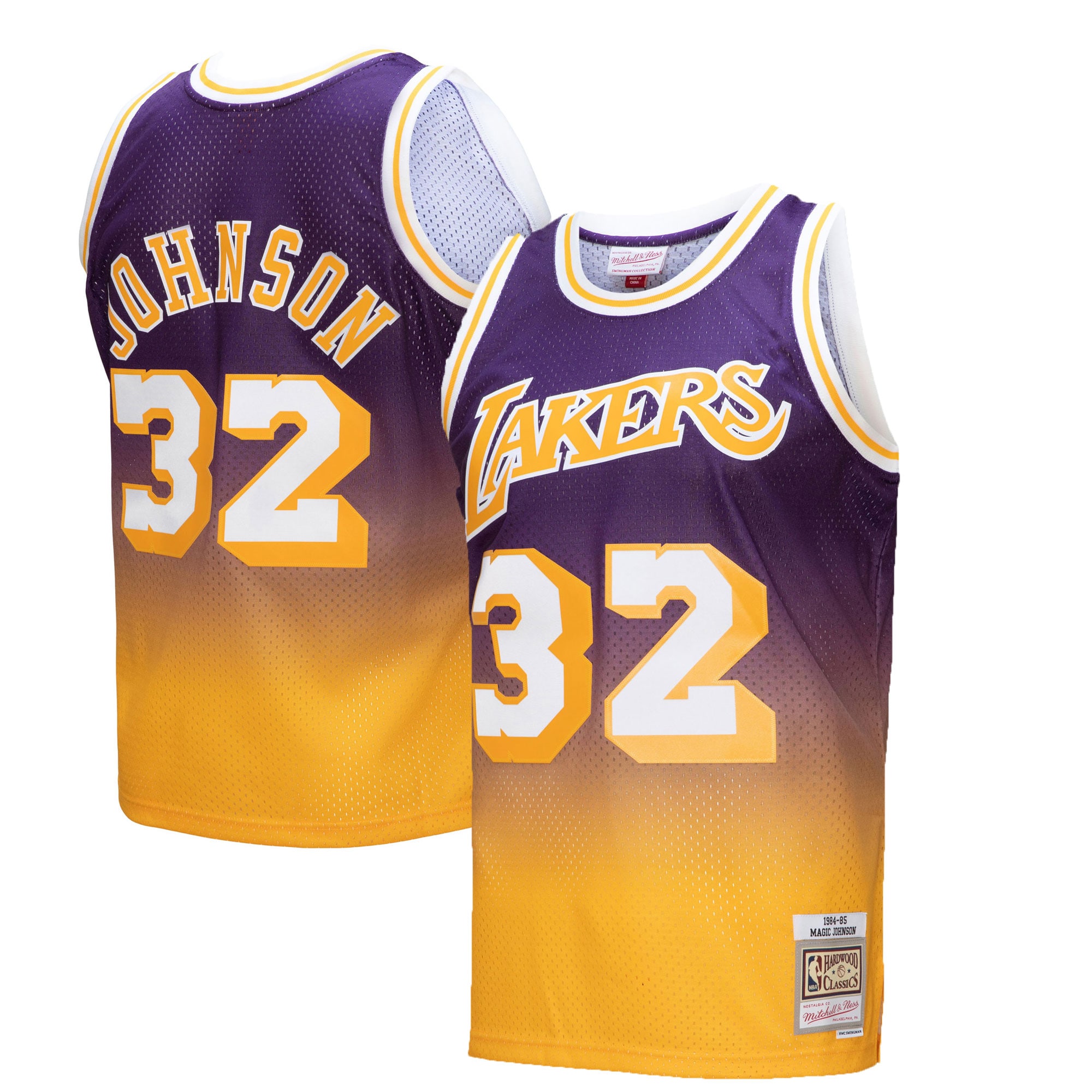 magic johnson los angeles lakers mitchell 26amp ness 198485 hardwood classics fadeaway swingman player jersey goldpurple 8613 q7yxc.jpg