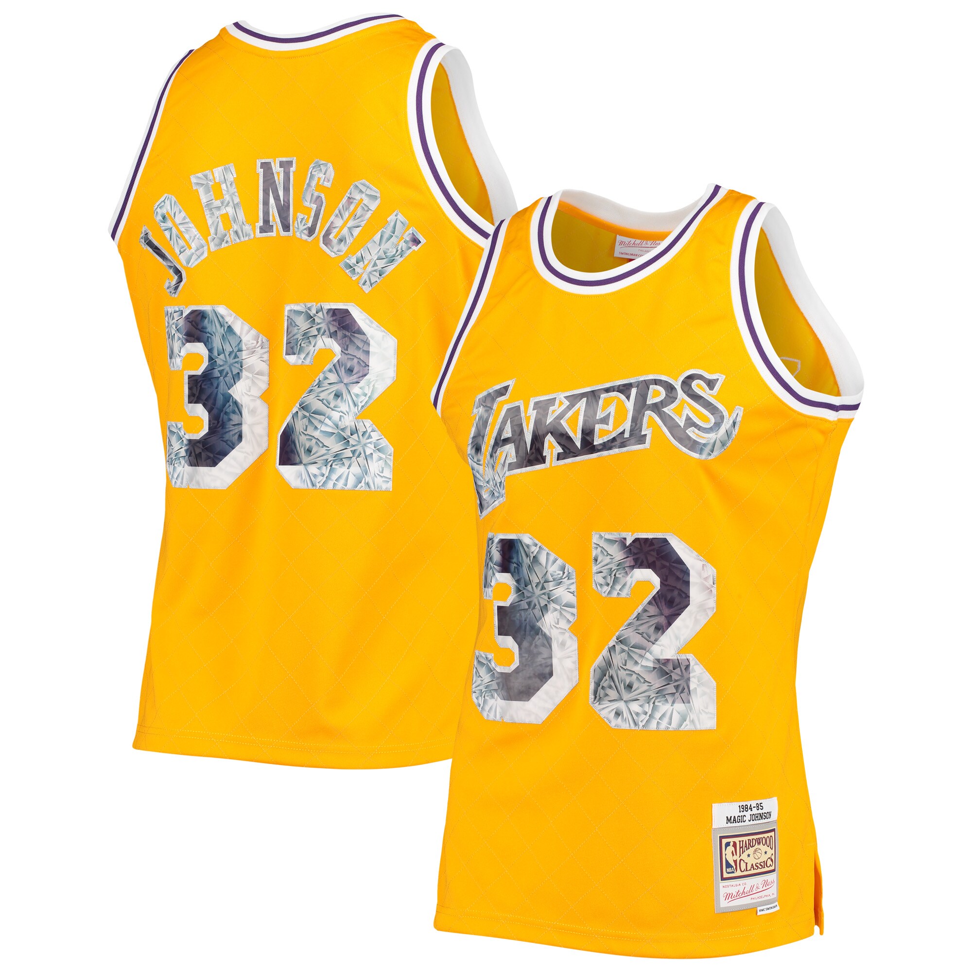 magic johnson los angeles lakers mitchell 26amp ness 198485 hardwood classics nba 75th anniversary diamond swingman jersey gold 6327 rmkoh.jpg