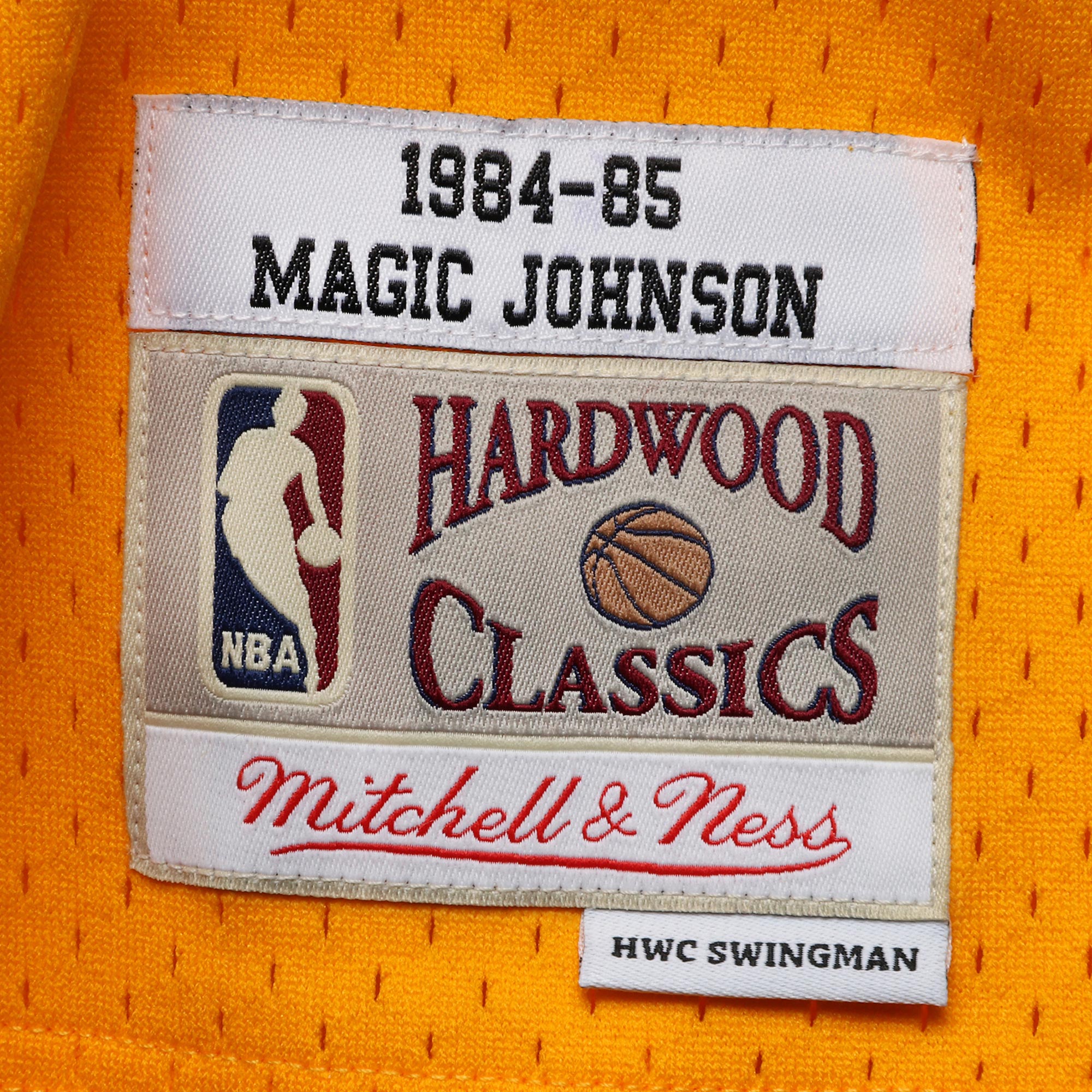 magic johnson los angeles lakers mitchell 26amp ness 198485 hardwood classics swingman jersey gold 3753 w2ikf.jpg