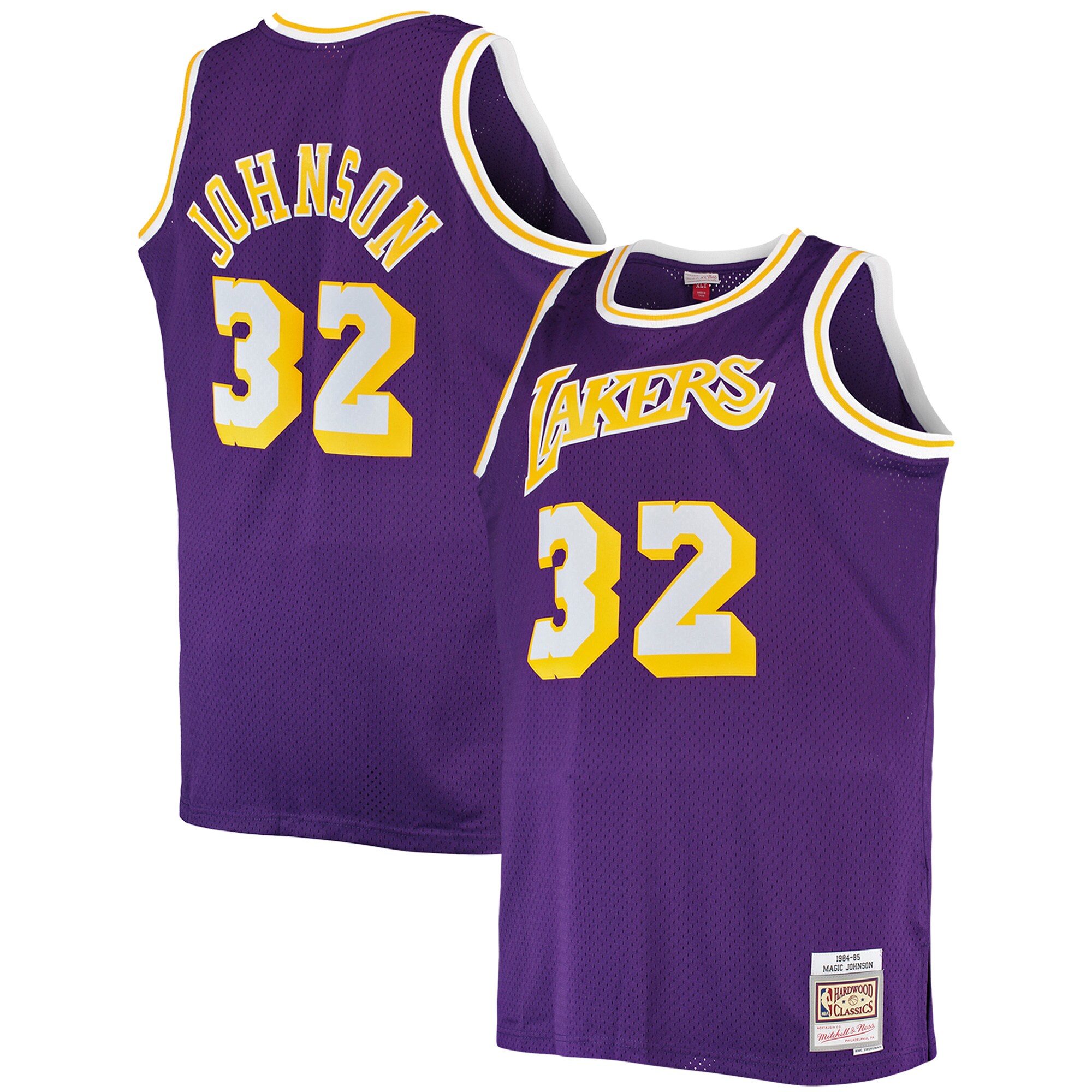 magic johnson los angeles lakers mitchell 26amp ness big 26amp tall 198485 hardwood classics swingman jersey purple 9266 o183u.jpg