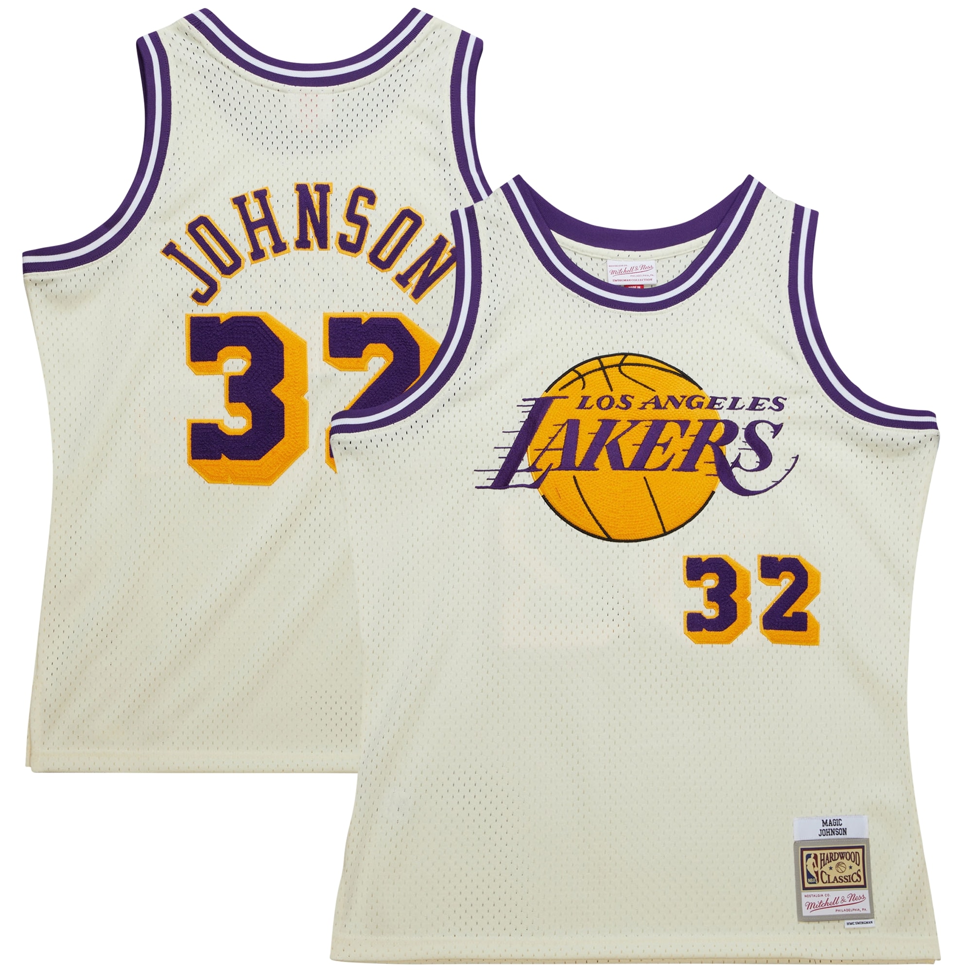 magic johnson los angeles lakers mitchell 26amp ness chainstitch swingman jersey cream 9644 hza2g.jpg