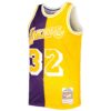 magic johnson los angeles lakers mitchell 26amp ness hardwood classics 198485 split swingman jersey purplegold 3327 1p3ve.jpg