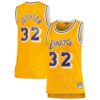 magic johnson los angeles lakers mitchell 26amp ness womens 198485 hardwood classics swingman jersey gold 1255 eabiy.jpg
