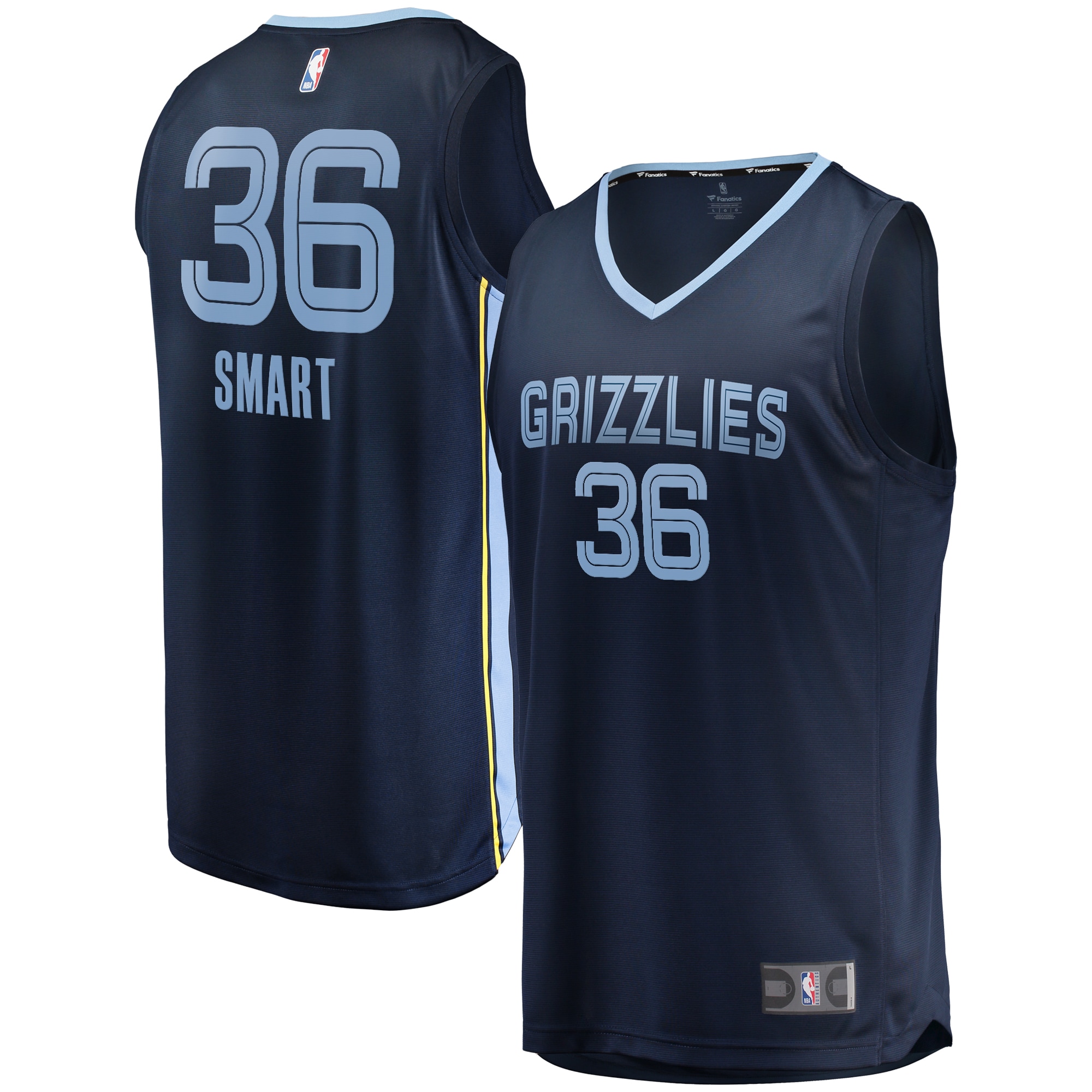marcus smart memphis grizzlies fanatics fast break player jersey icon edition navy 6159 7b6ae.jpg