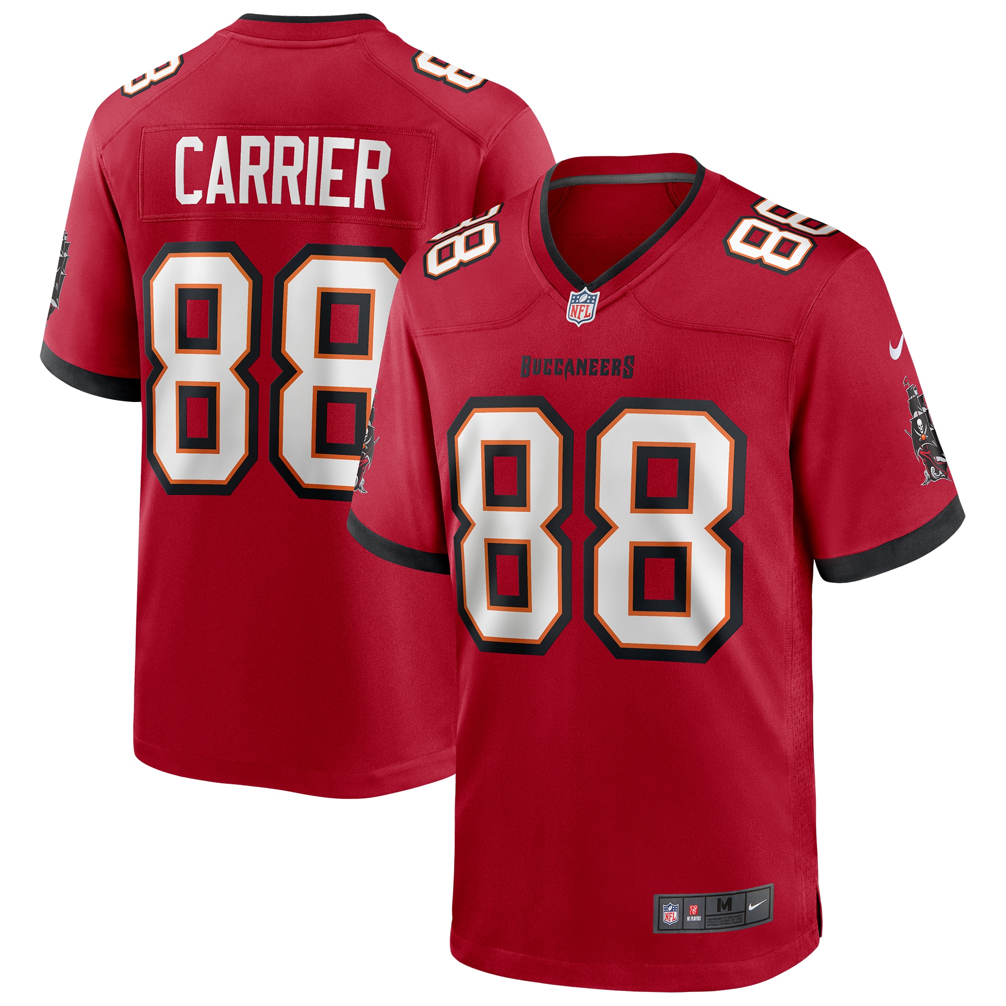 mark carrier tampa bay buccaneers nike game retired player jersey red 7854 t5438.jpg