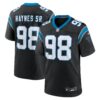 marquis haynes sr. carolina panthers nike team game jersey black 3685 cs02l.jpg