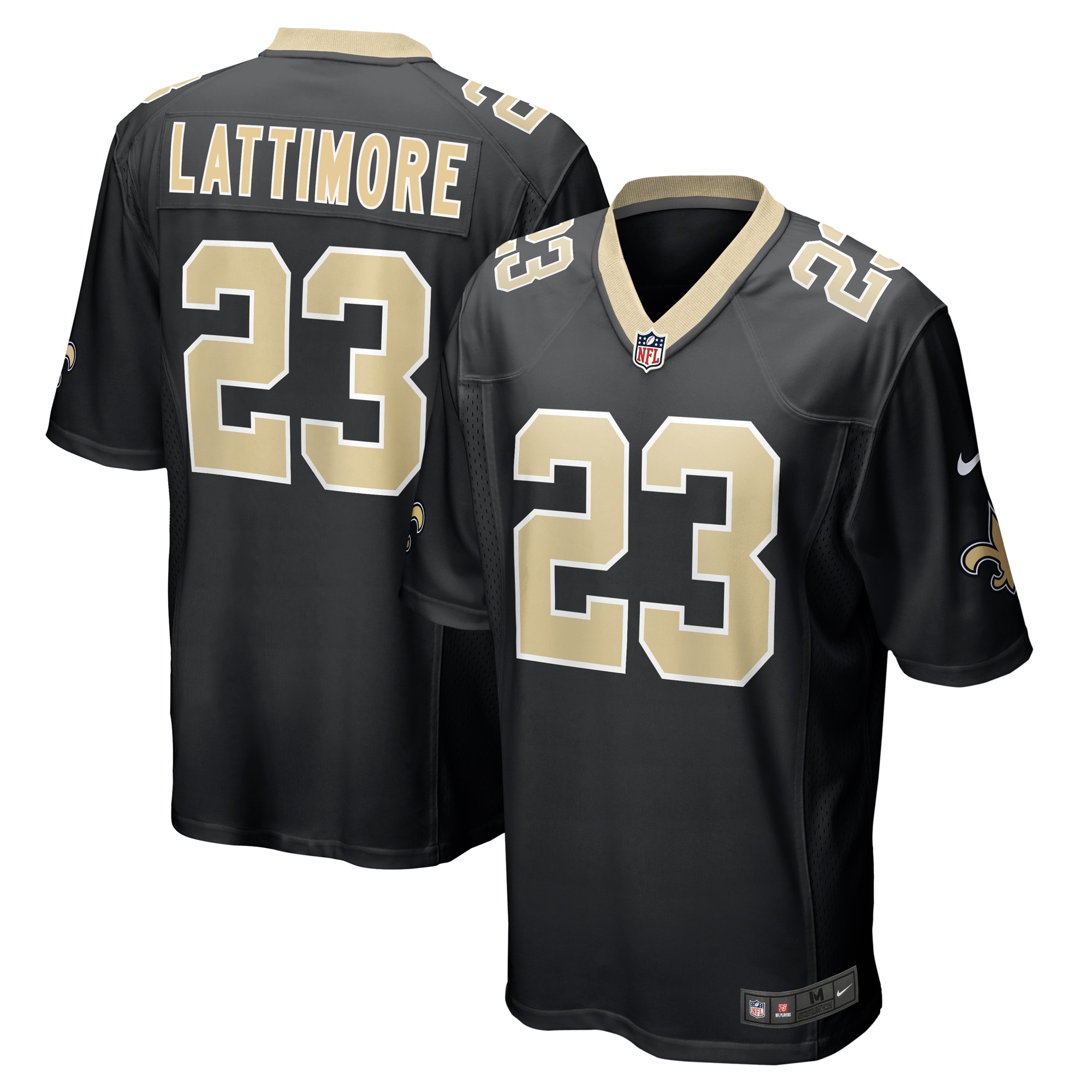 marshon lattimore new orleans saints nike team game jersey black 8546 zak0v.jpg