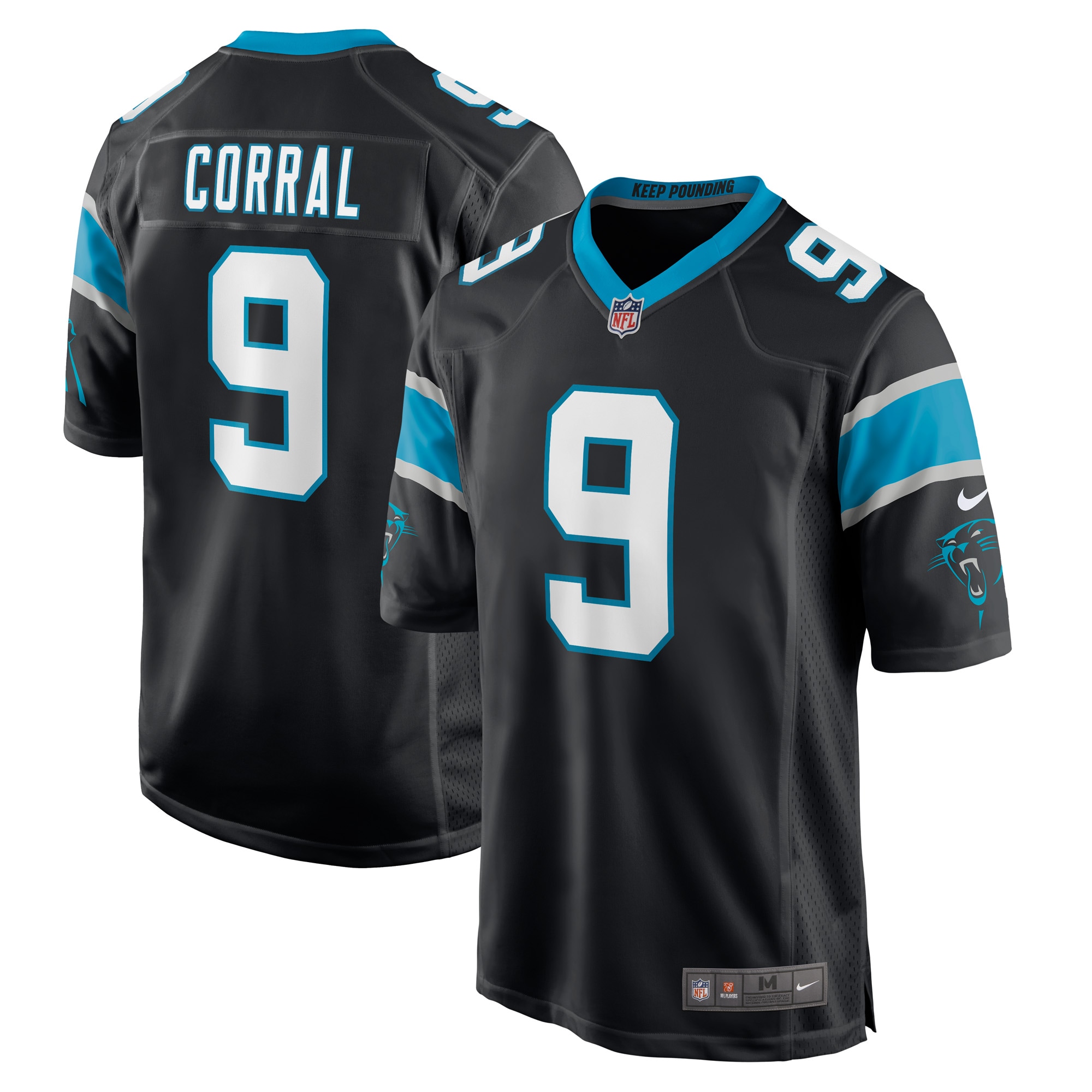matt corral carolina panthers nike player game jersey black 4841 p0uir.jpg