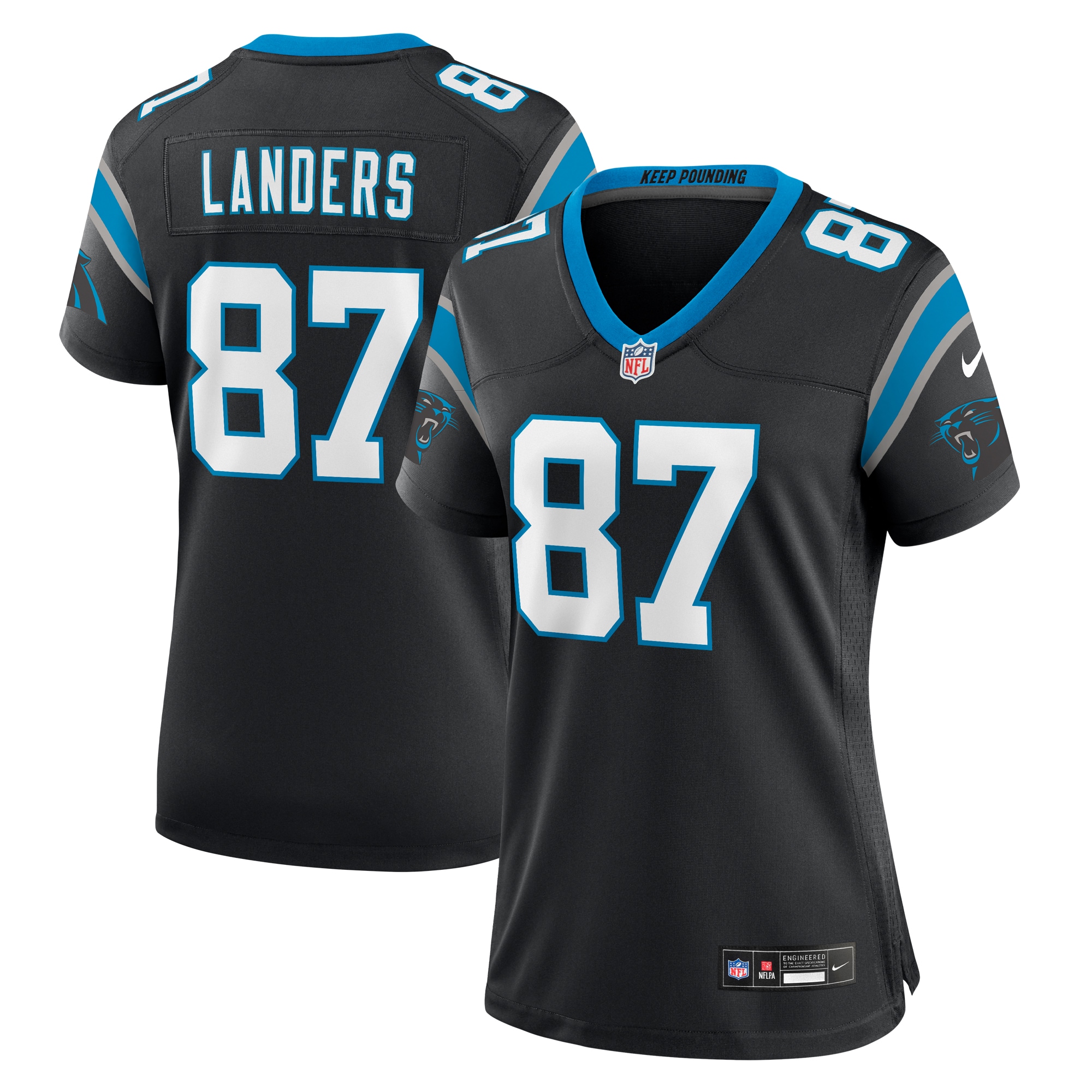matt landers carolina panthers nike womens game jersey black 1365 nv8lm.jpg