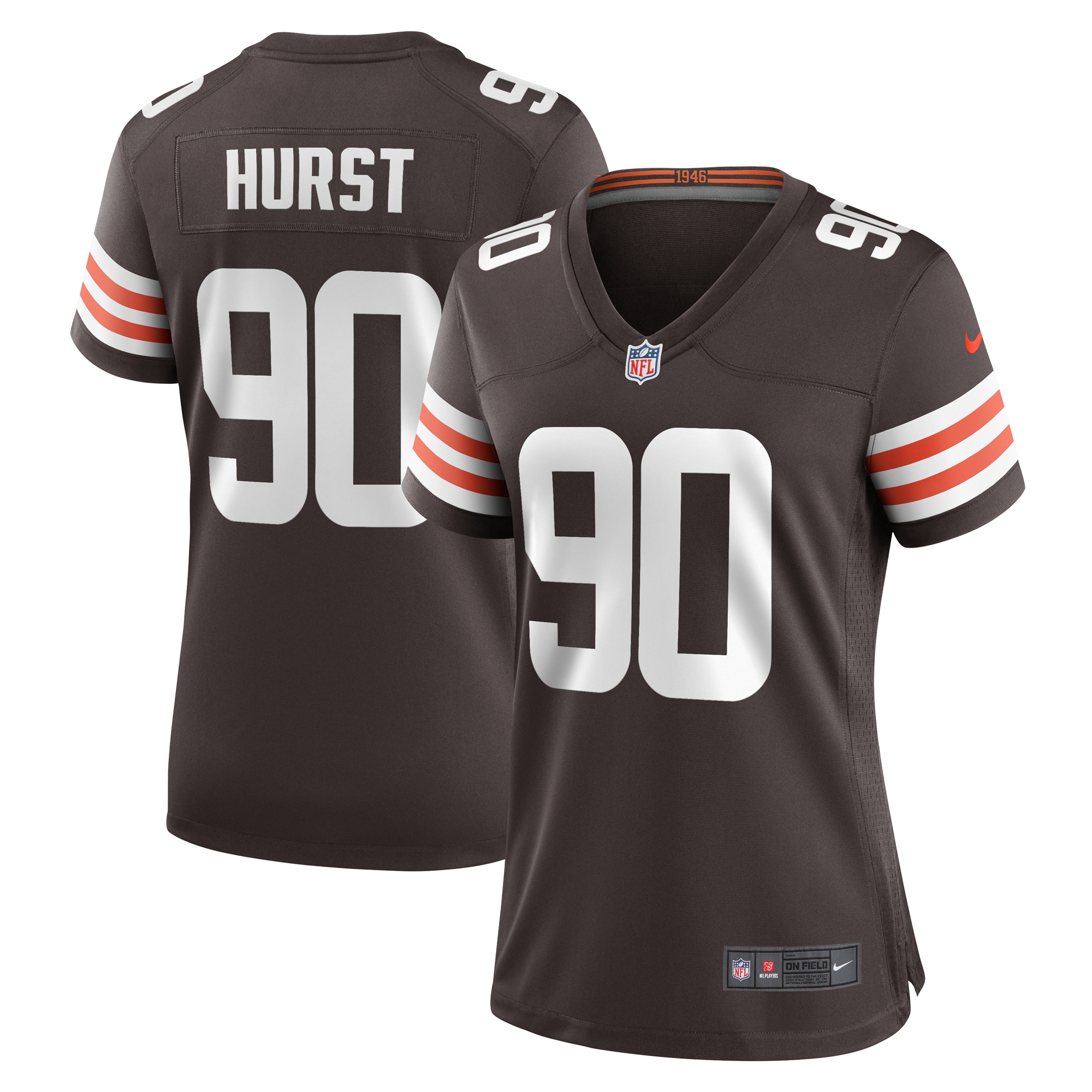 maurice hurst cleveland browns nike womens nike womens all player jersey brown 3449 wfsju.jpg
