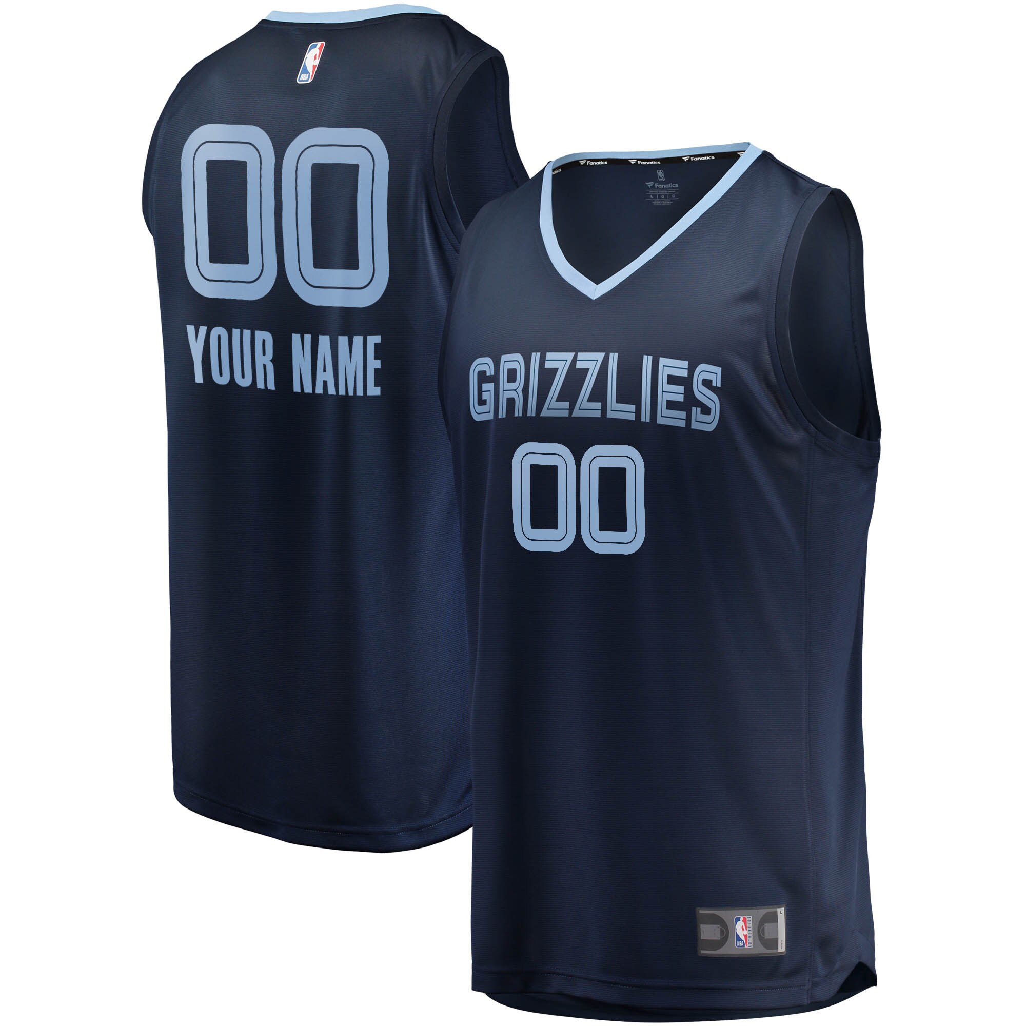 memphis grizzlies fanatics youth fast break custom replica jersey navy icon edition 4274 6luj9.jpg