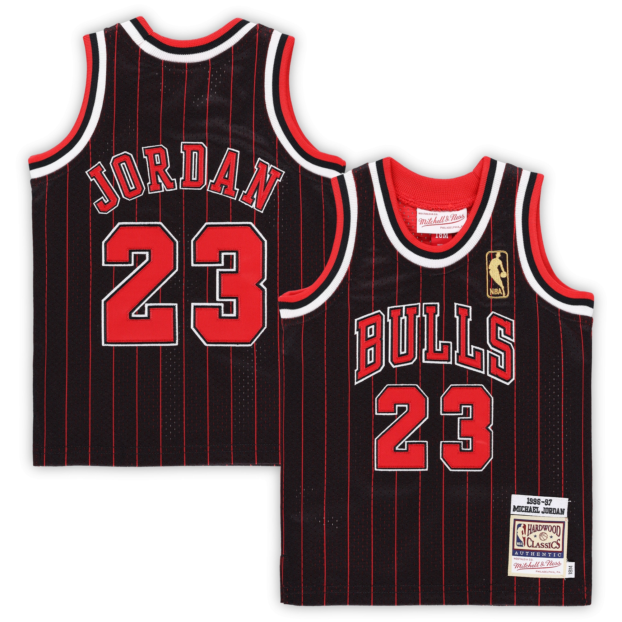 michael jordan chicago bulls mitchell 26amp ness infant 199697 hardwood classics authentic jersey black 9402 krxc2.jpg