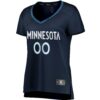 minnesota timberwolves fanatics womens fast break custom jersey navy icon edition 8420 zhrty.jpg