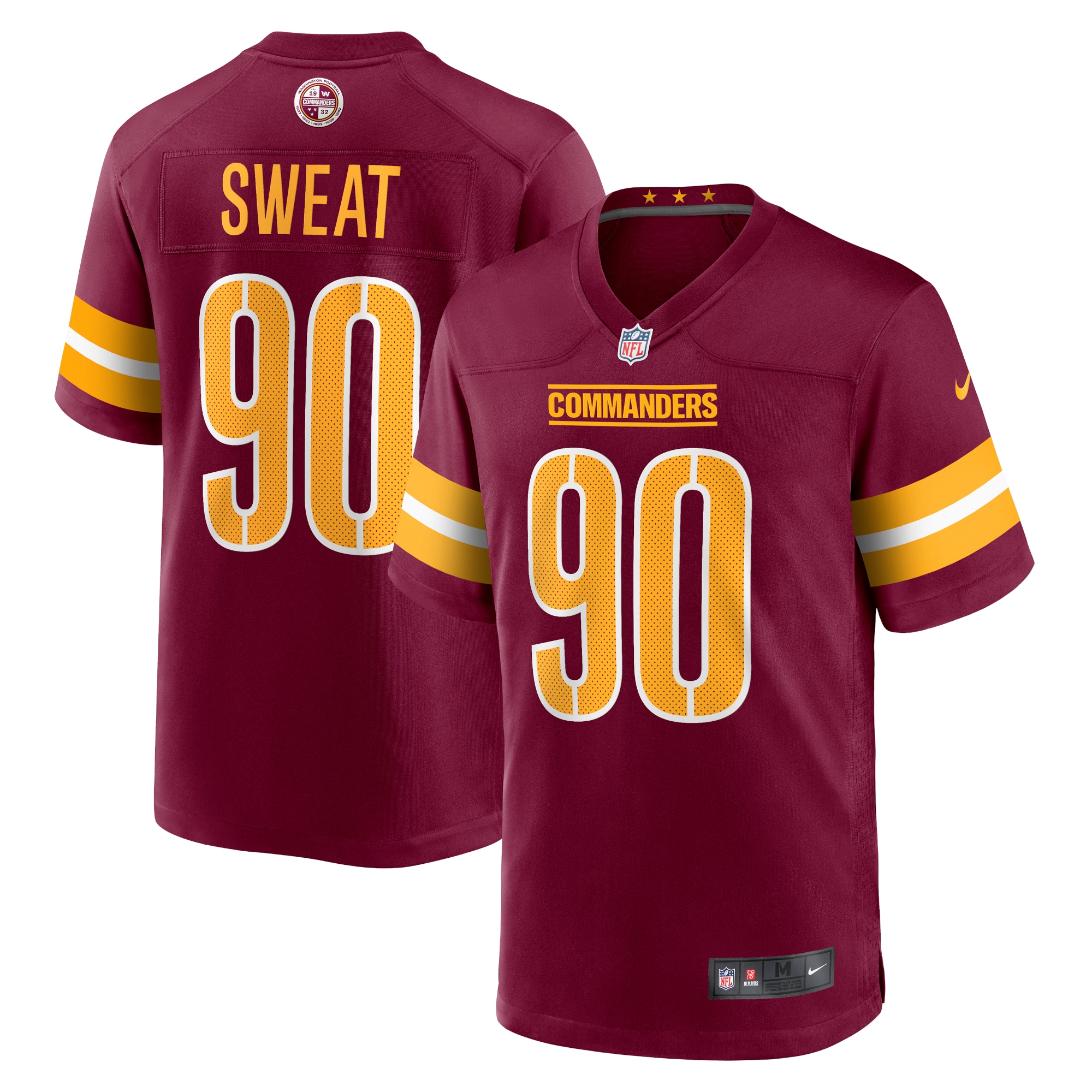 montez sweat washington commanders nike game jersey burgundy 4509 hwuep.jpg