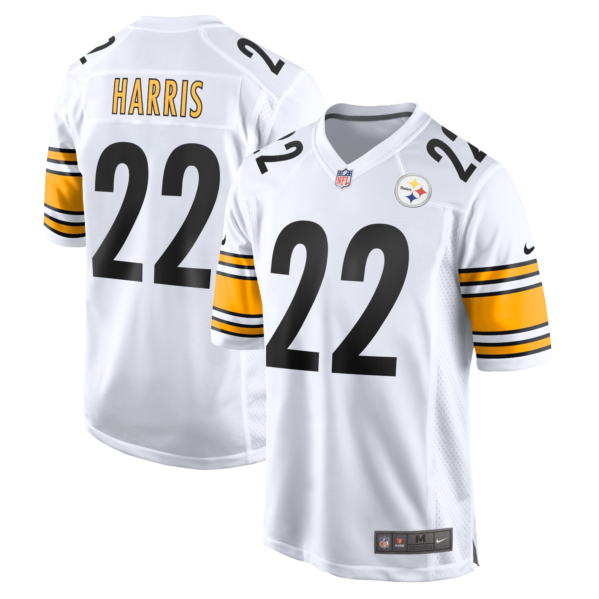 najee harris pittsburgh steelers nike game jersey white 2876 pg6bt.jpg