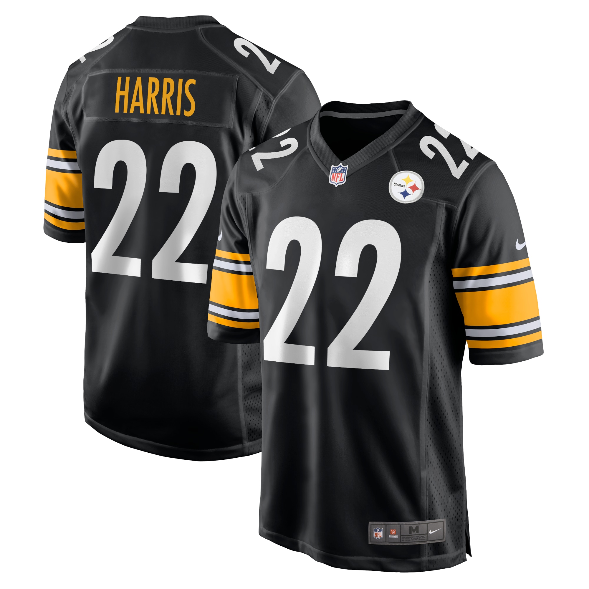 najee harris pittsburgh steelers nike youth game jersey black 4481 codtd.jpg