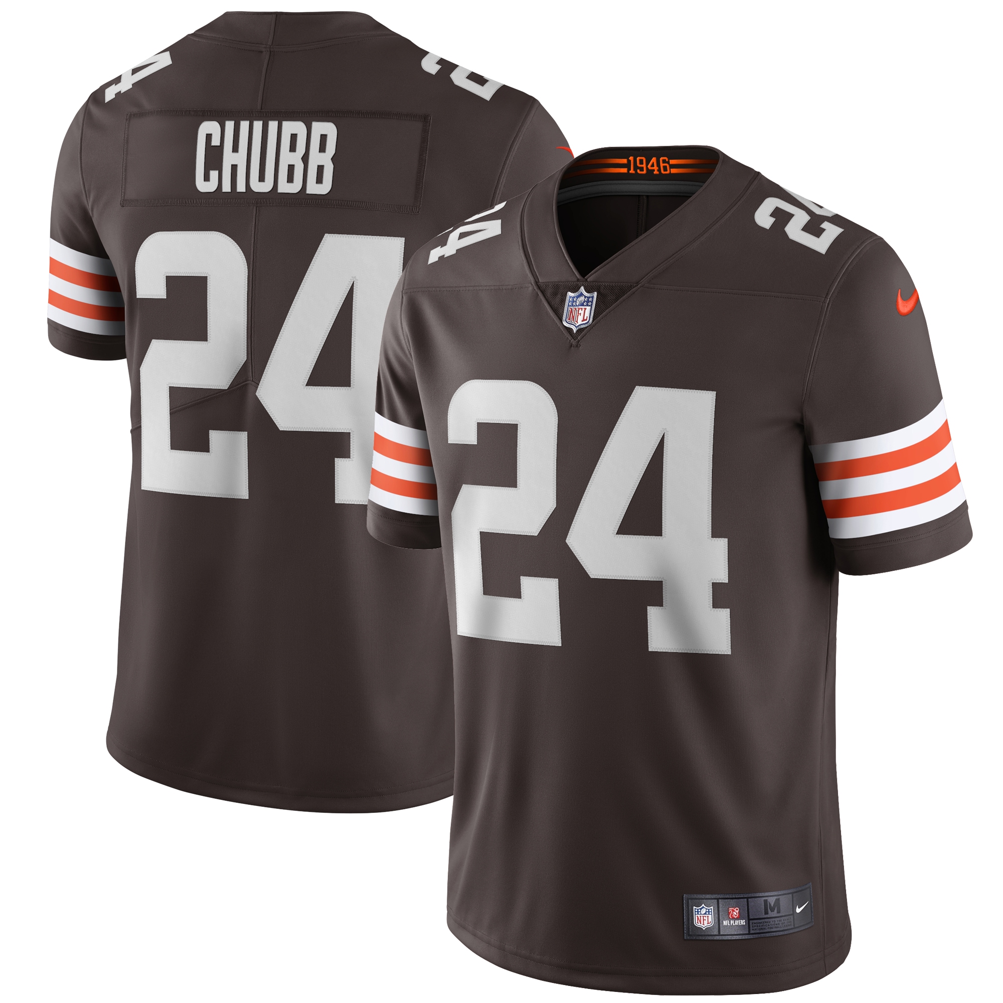 nick chubb cleveland browns nike vapor limited jersey brown 5198 nccum.jpg