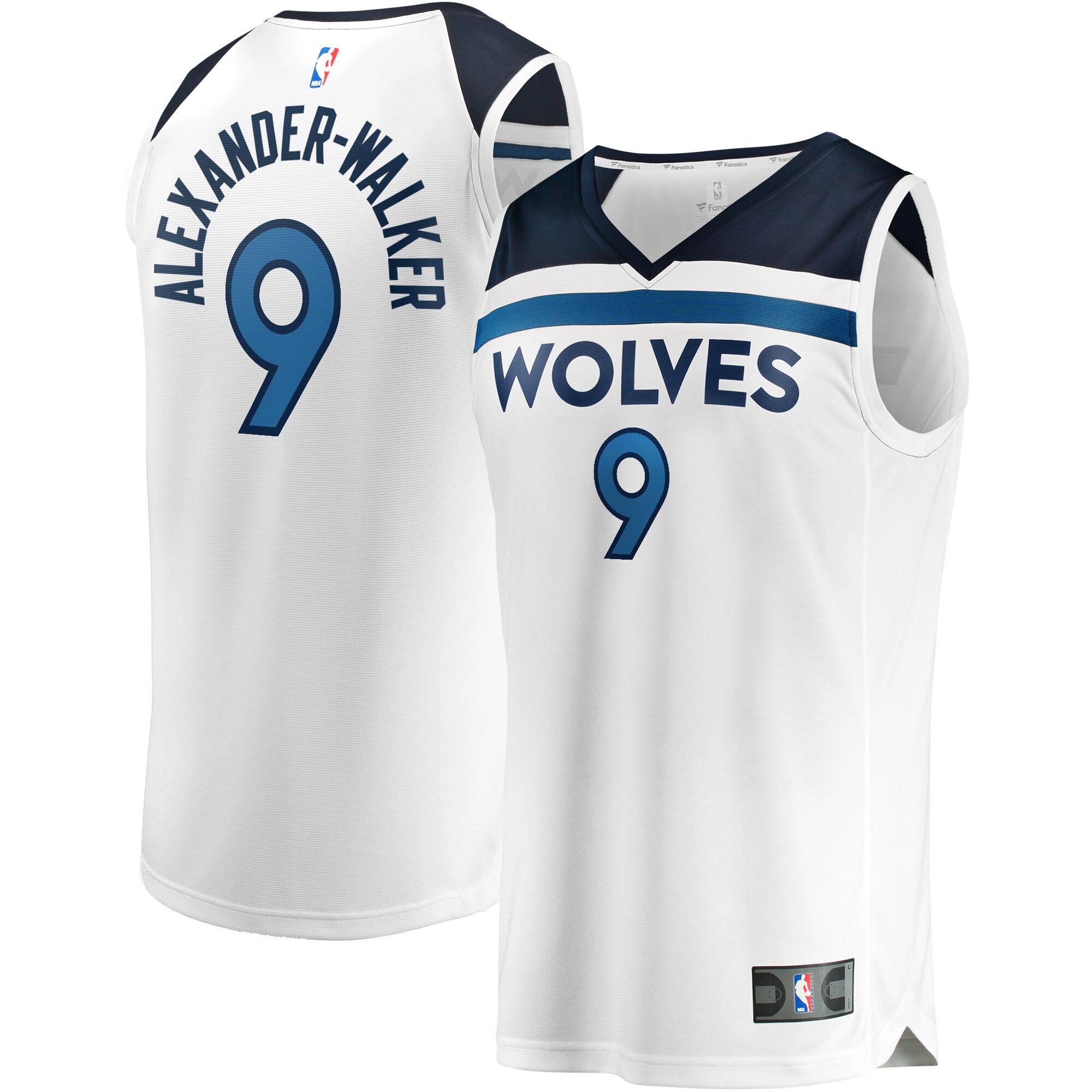 nickeil alexander walker minnesota timberwolves fanatics fast break replica player jersey association edition white 5043 yc910.jpg