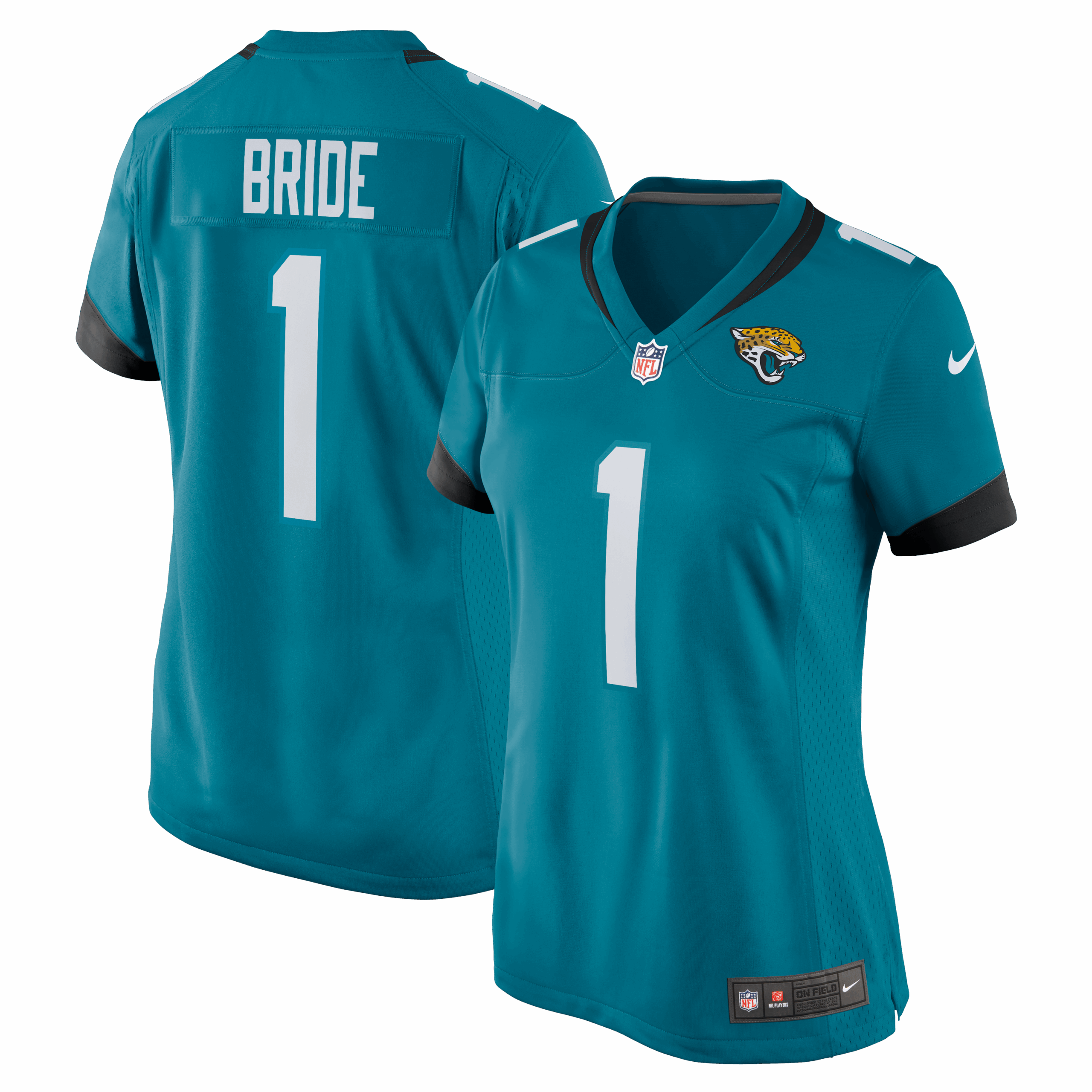 number 1 bride jacksonville jaguars nike womens game jersey teal 2314 cuyjq.png