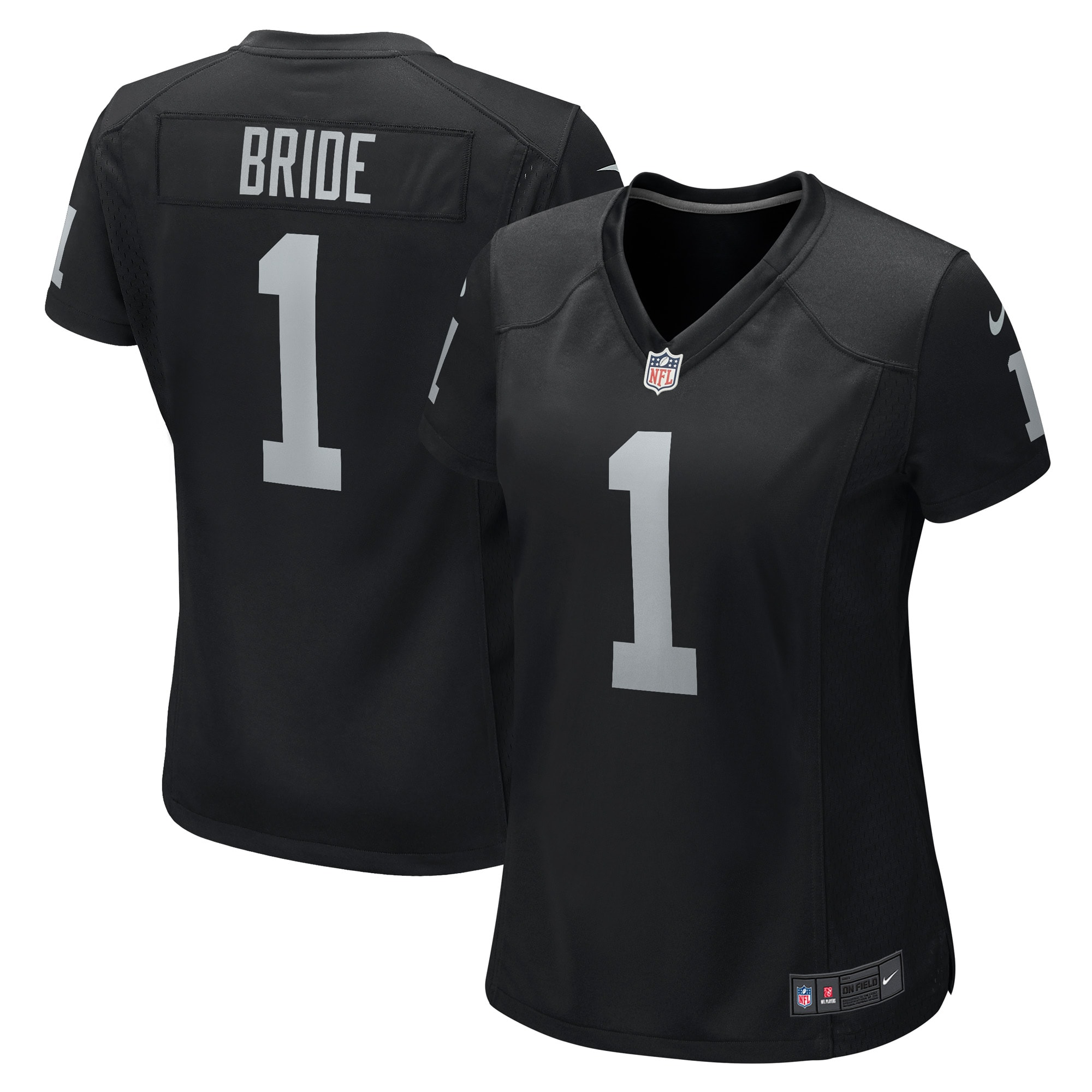 number 1 bride las vegas raiders nike womens game jersey black 2690 cf3jq.jpg