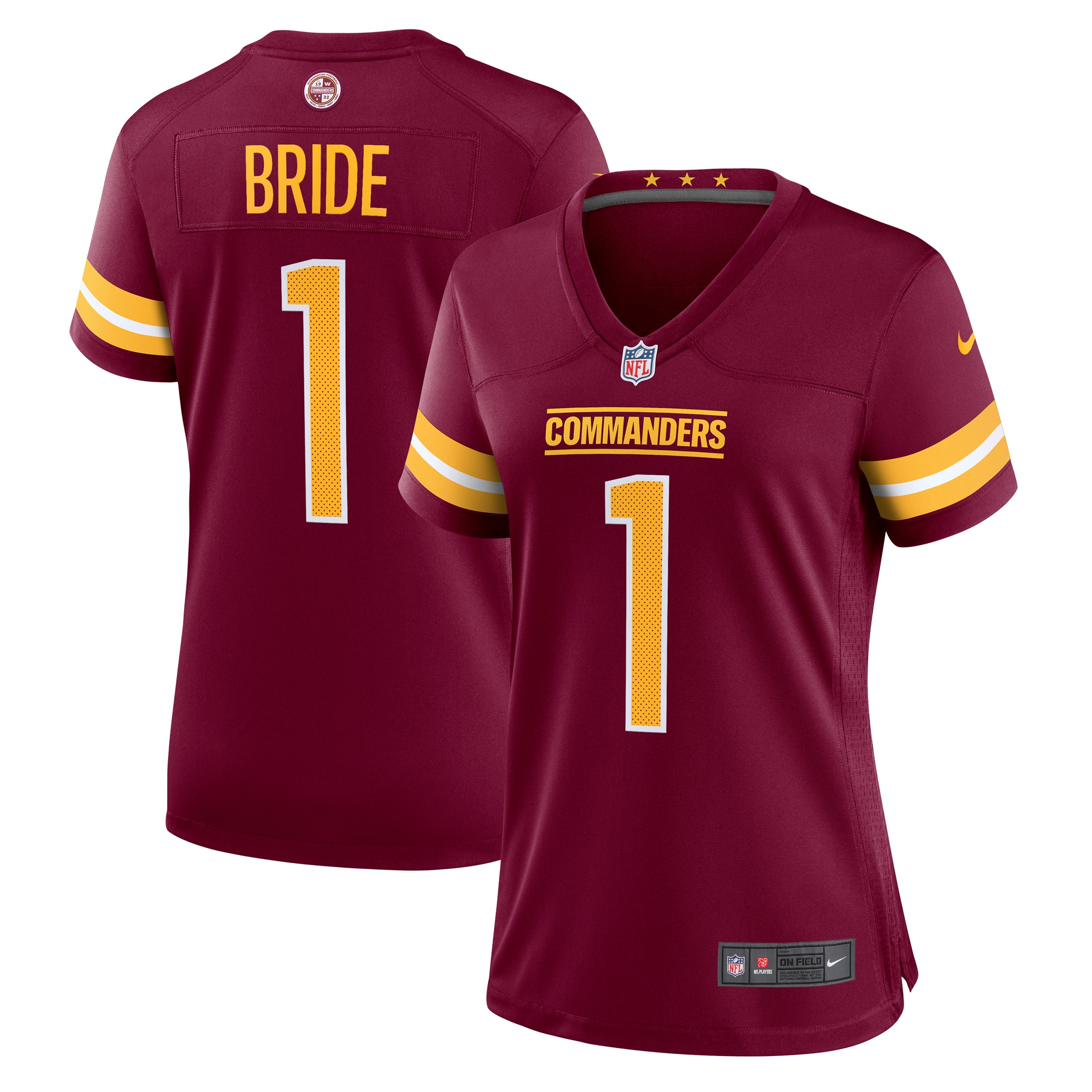 number 1 bride washington commanders nike womens game jersey burgundy 1489 vflyz.jpg