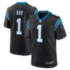 number 1 dad carolina panthers nike game jersey black 4538 ltgww.jpg