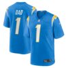 number 1 dad los angeles chargers nike game jersey powder blue 3329 a1t3t.jpg