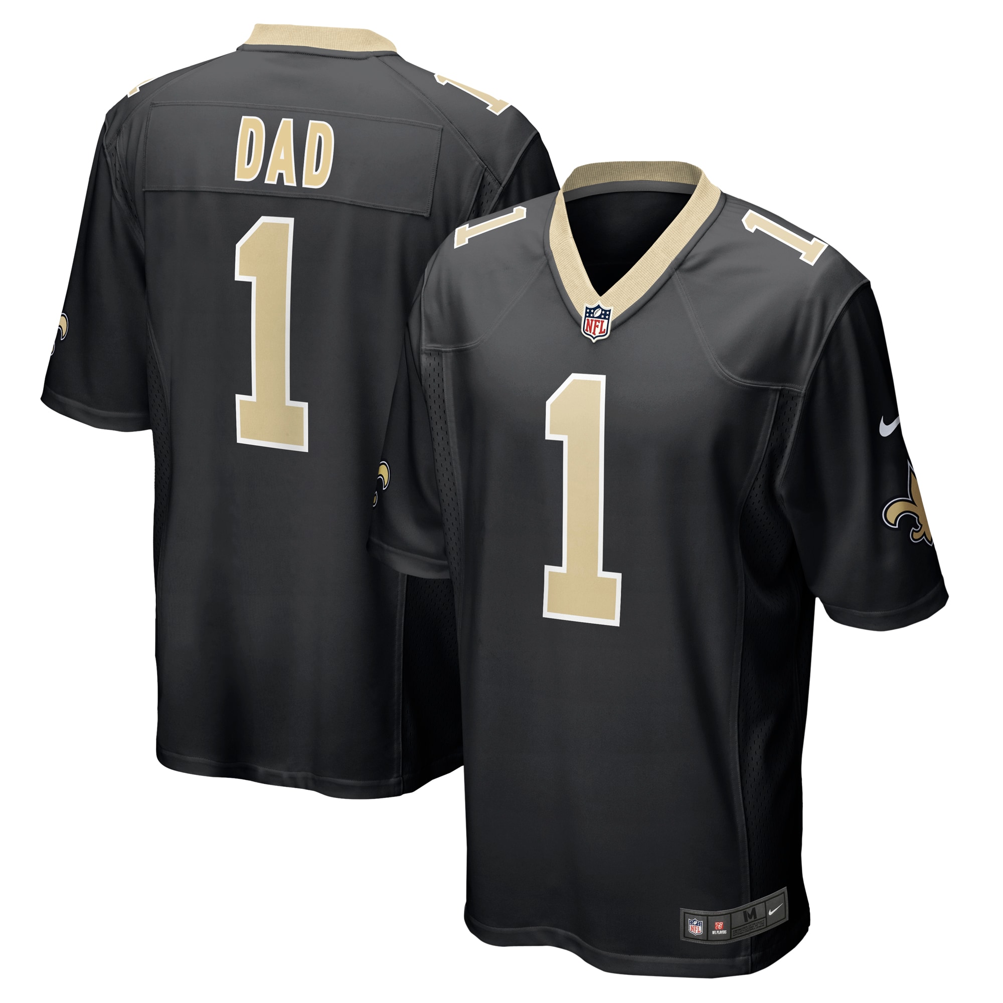 number 1 dad new orleans saints nike game jersey black 8046 fzwwf.jpg