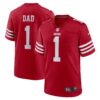 number 1 dad san francisco 49ers nike game jersey scarlet 3767 ylqq4.jpg