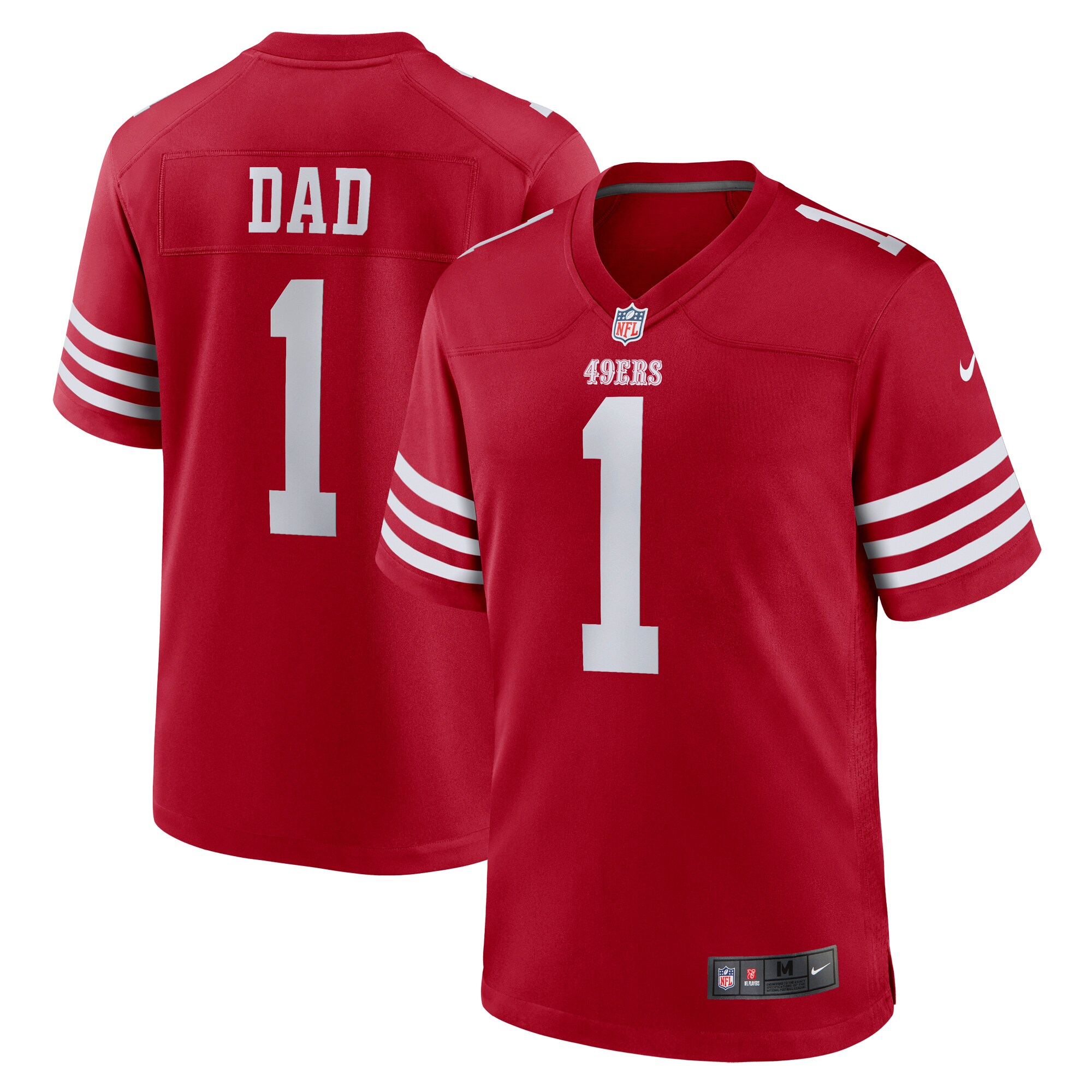 number 1 dad san francisco 49ers nike game jersey scarlet 4021 xpm4s.jpg