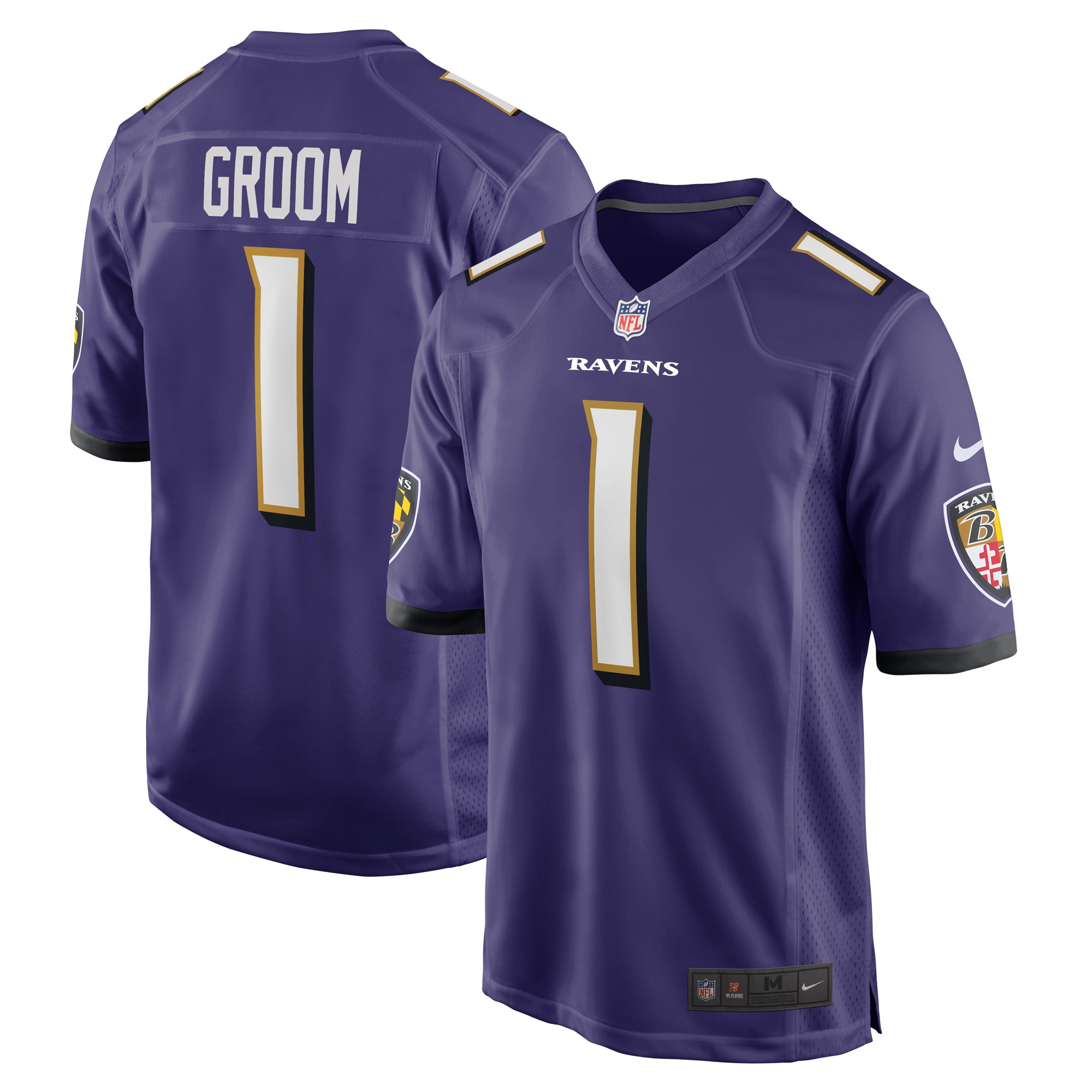 number 1 groom baltimore ravens nike game jersey purple 4172 npkhg.jpg