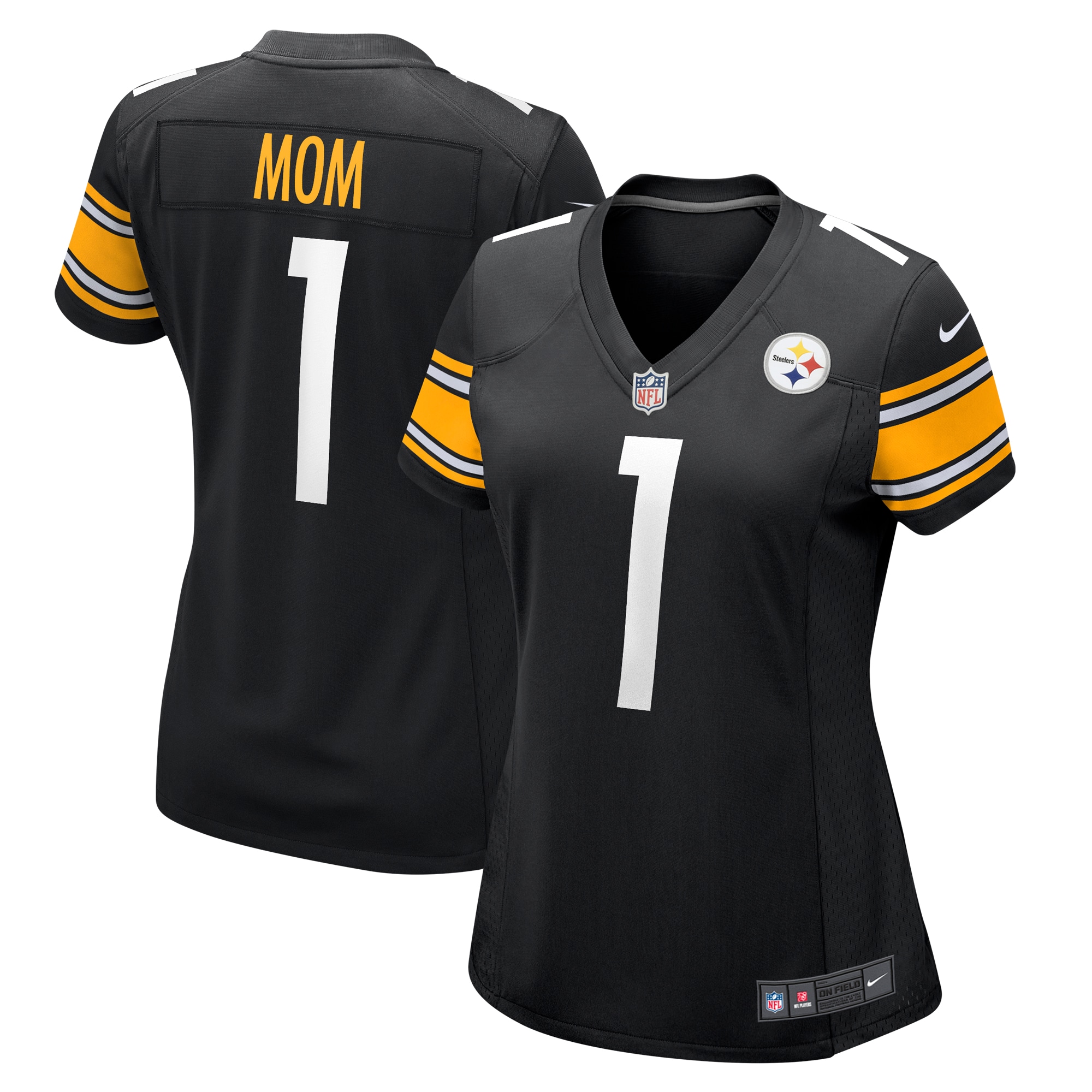 number 1 mom pittsburgh steelers nike womens game jersey black 2071 w9dls.jpg