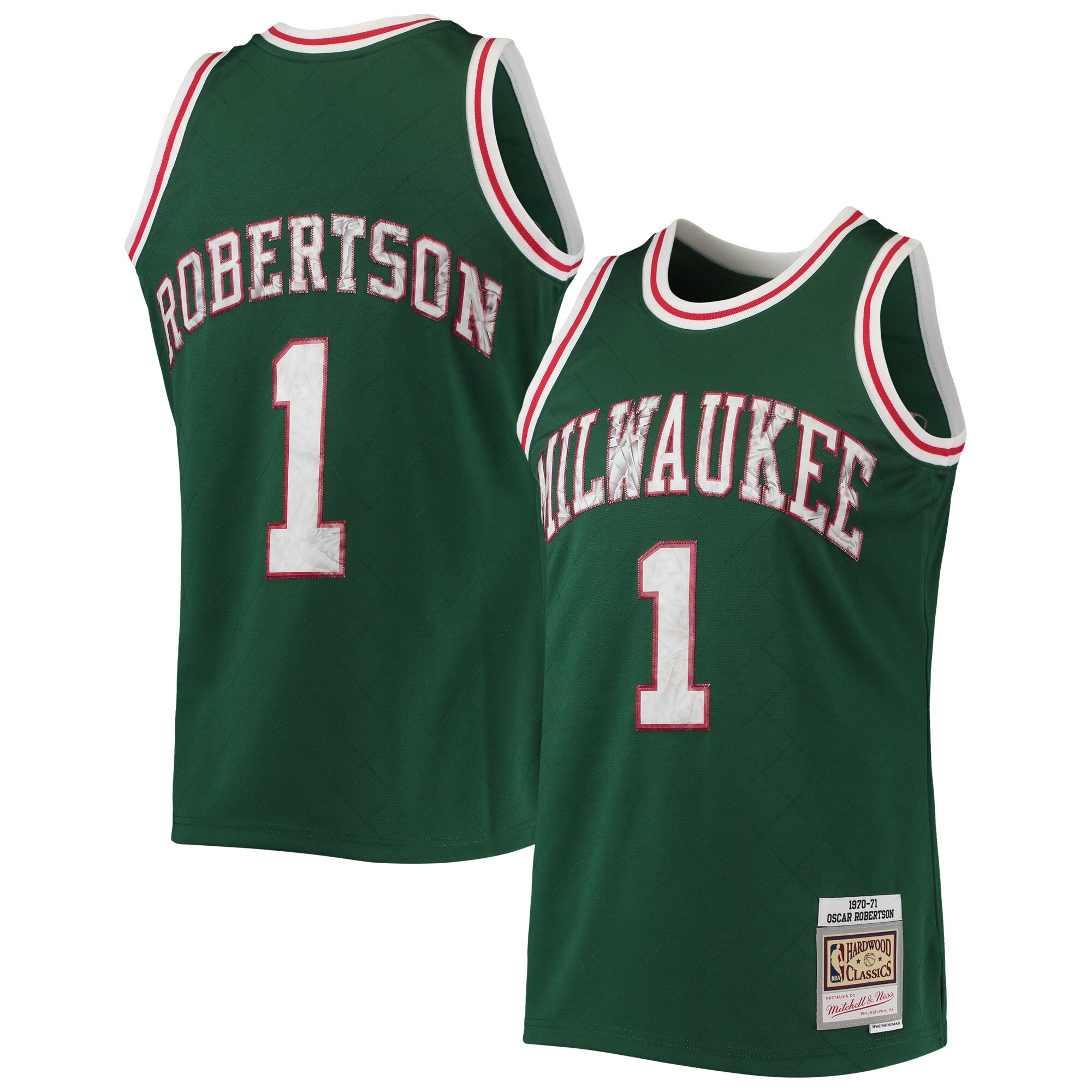 oscar robertson milwaukee bucks mitchell 26amp ness 199697 hardwood classics nba 75th anniversary diamond swingman jersey green 1899 dns4q.jpg