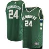 pat connaughton milwaukee bucks fanatics fast break replica jersey icon edition hunter green 3926 brgls.jpg