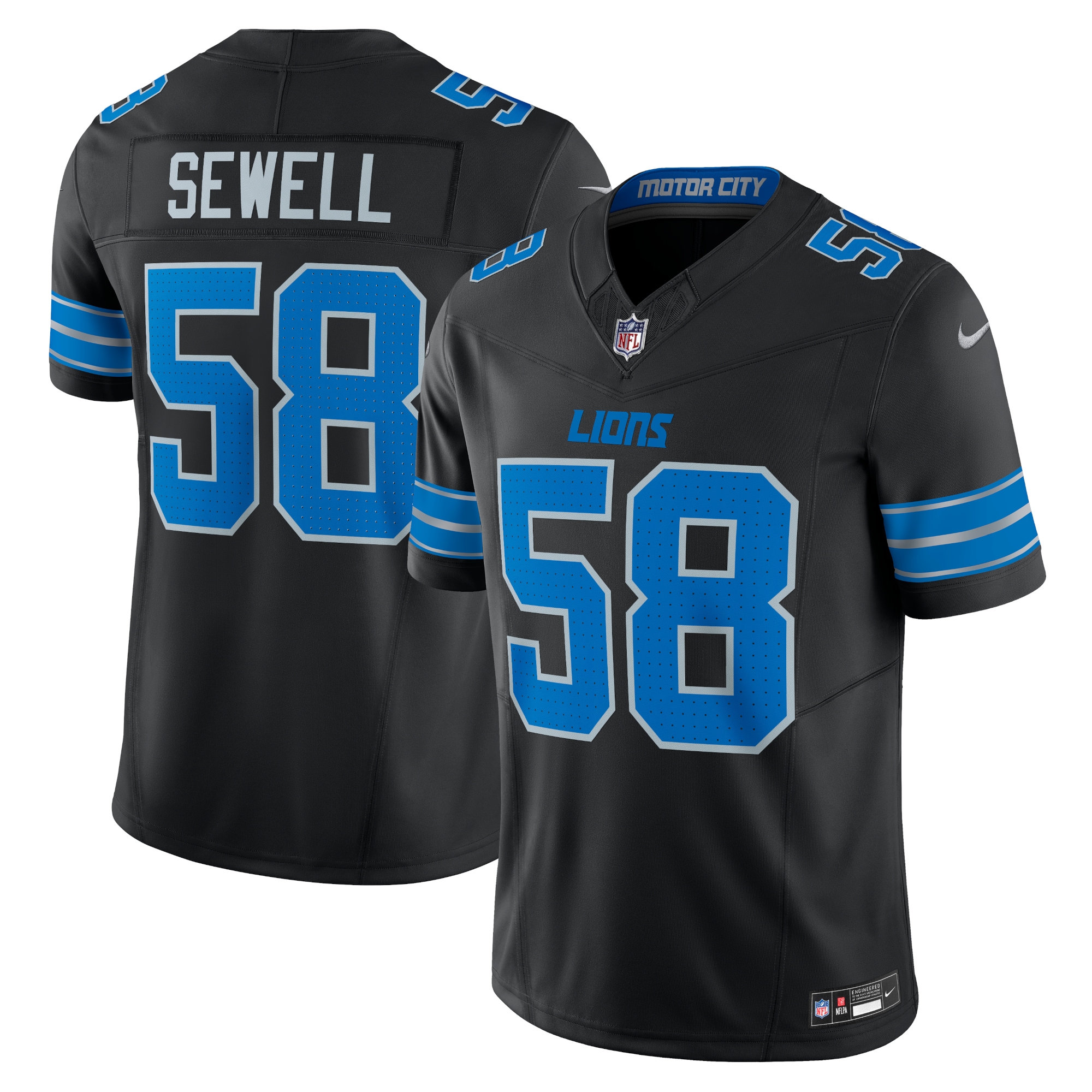 penei sewell detroit lions nike vapor f.u.s.e. alternate limited jersey black 5990 ouw7p.jpg